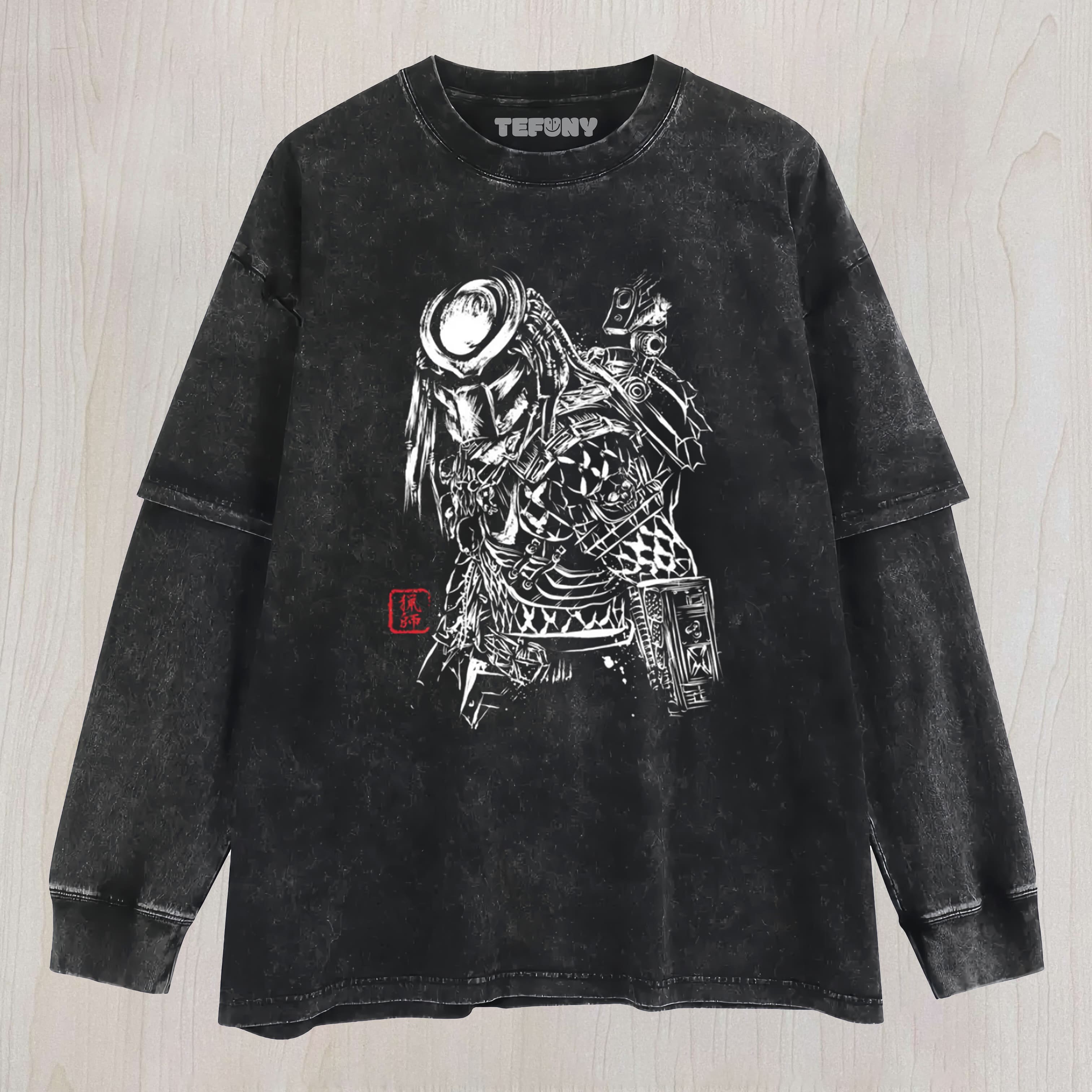 THE SHADOW OF THE HUNTER LAYERED LONG SLEEVE