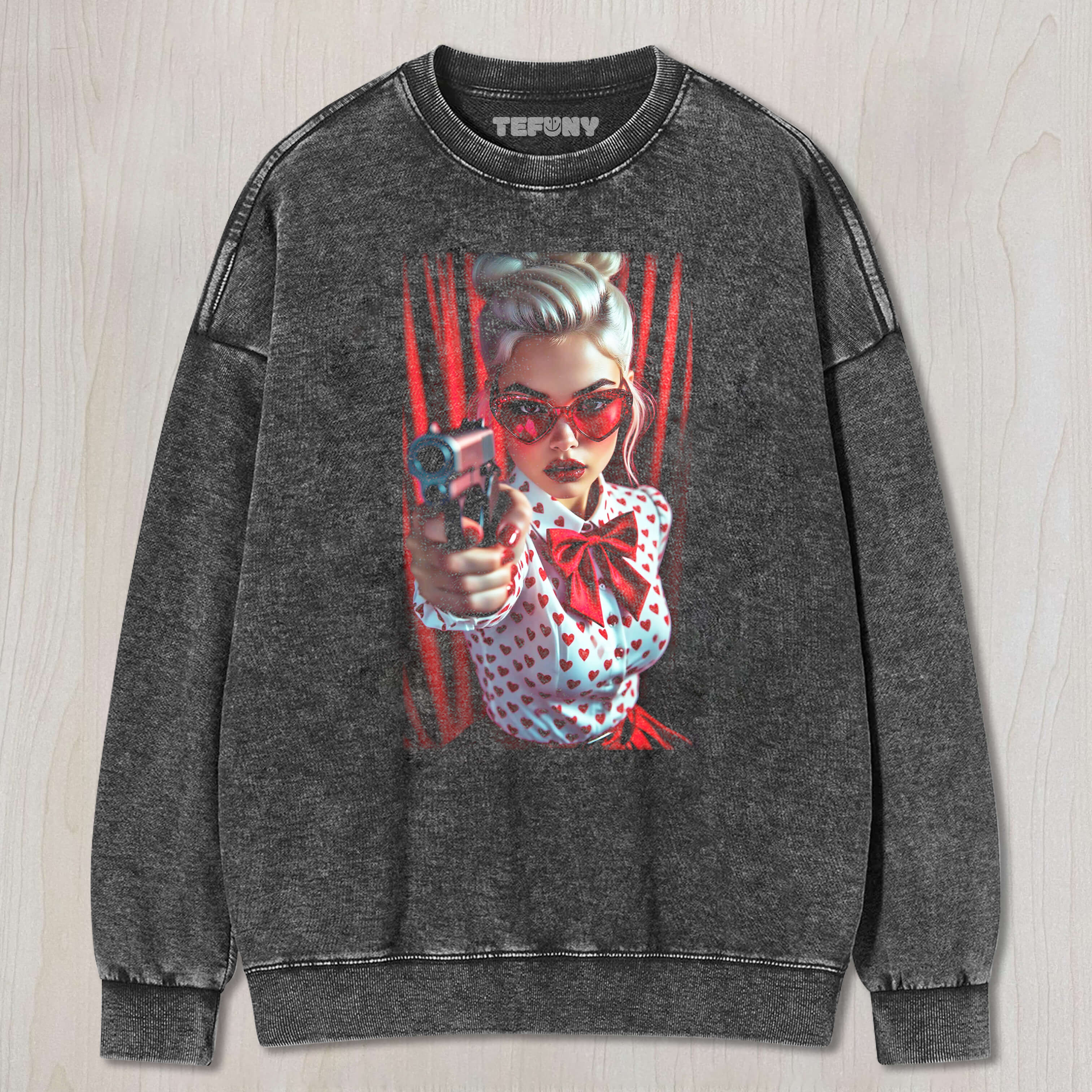 THE WOMAN WITH THE GUN TEE & SWEAT & HOOD