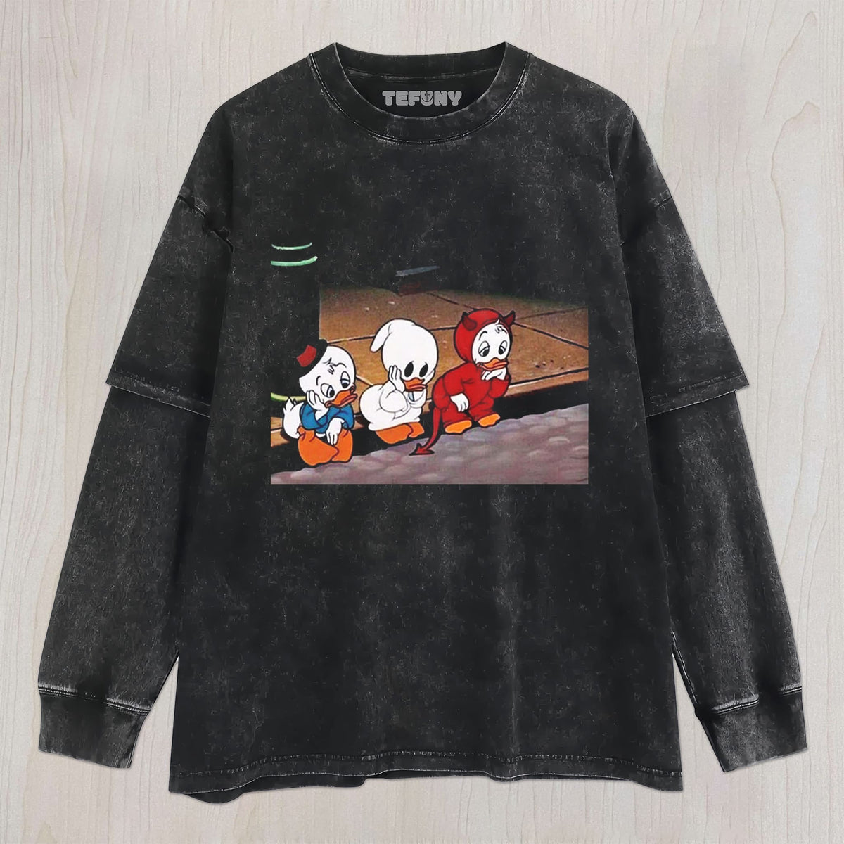 THREE SAD DUCKS UNISEX TEE, TANK TOP, LAYERED LS, SWEATSHIRT & HOODIE