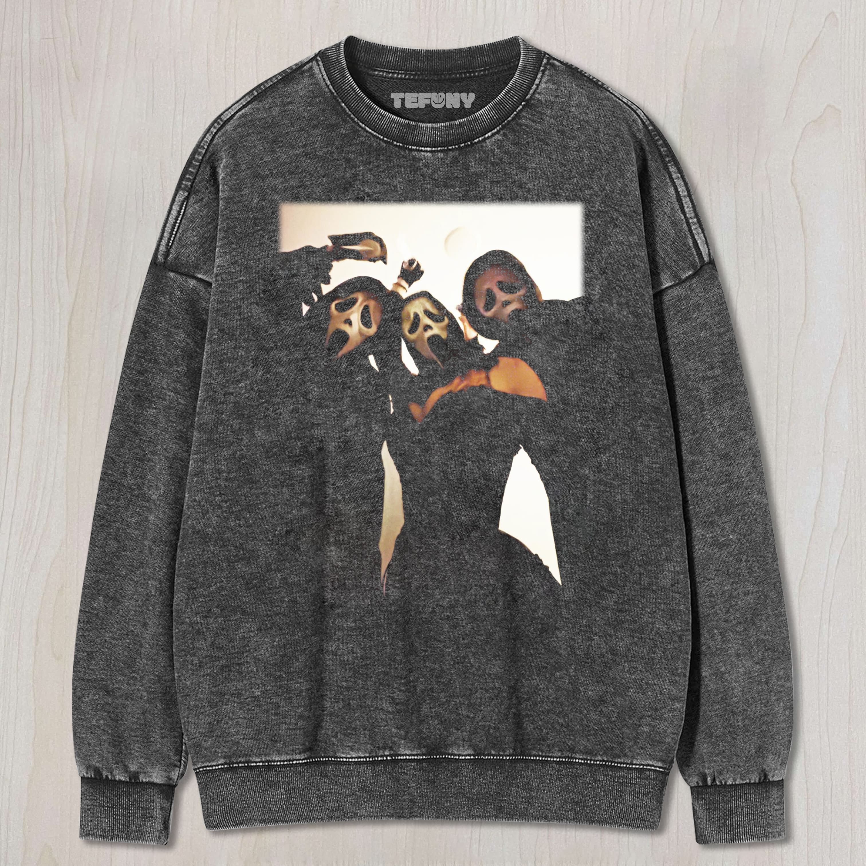 THREE GHOST FACES TEE & SWEAT & HOOD