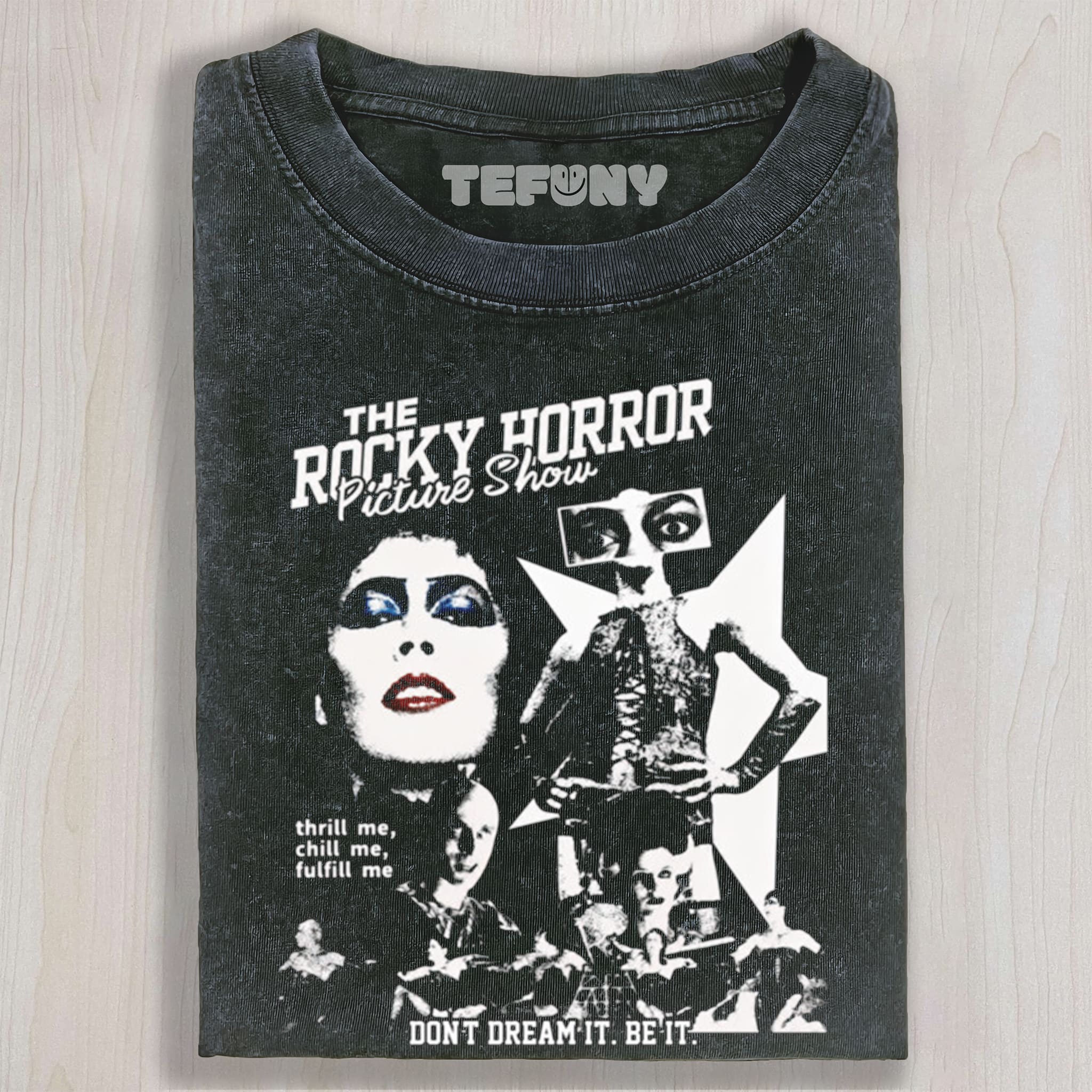 TIM CURRY ROCKY-HORROR V1 UNISEX TEE, TANK TOP, LAYERED LS, SWEATSHIRT & HOODIE