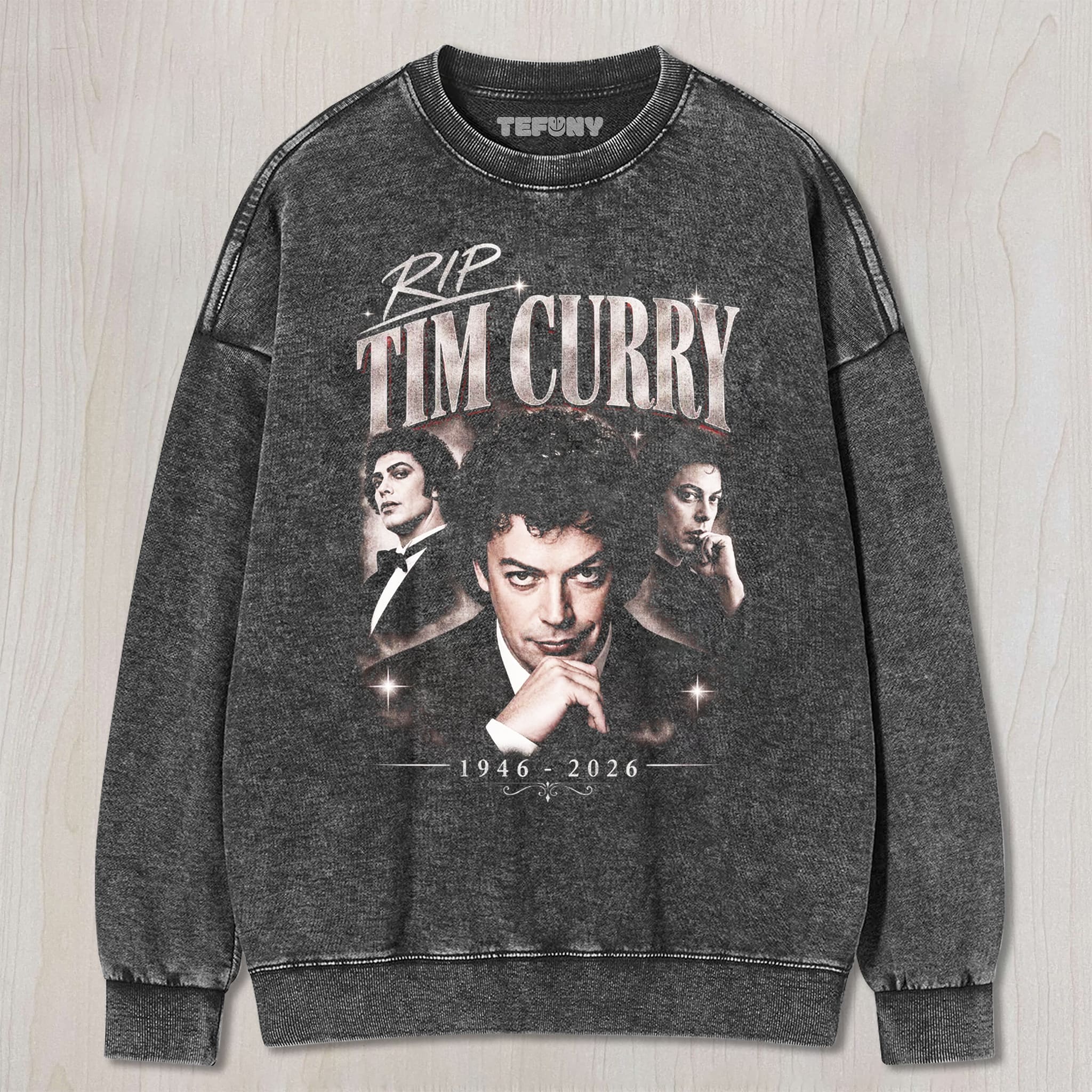 TIM CURRY V7 UNISEX TEE, TANK TOP, LAYERED LS, SWEATSHIRT & HOODIE