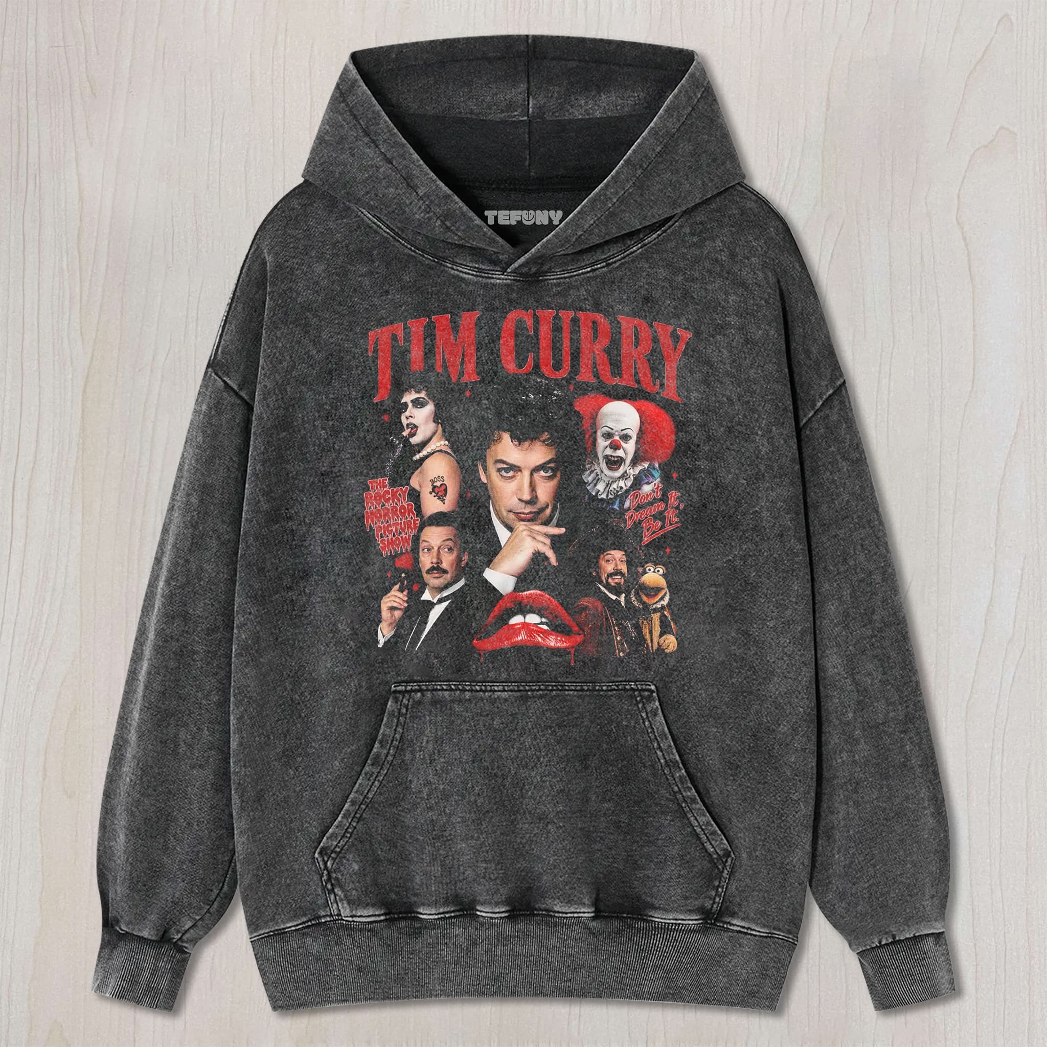 TIM CURRY V8 UNISEX TEE, TANK TOP, LAYERED LS, SWEATSHIRT & HOODIE
