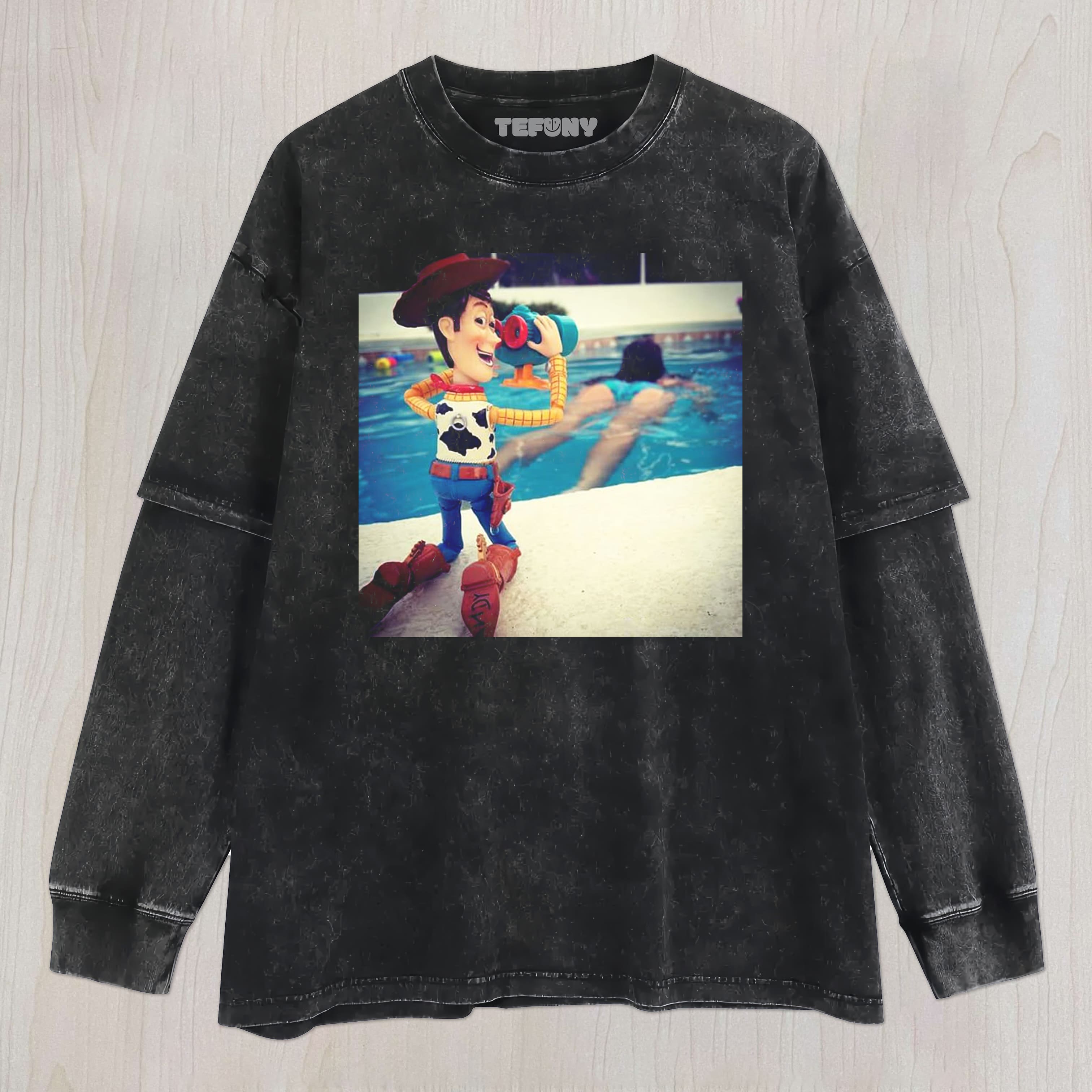 TOY STORY WOODY MEME V1 UNISEX TEE, TANK TOP, LAYERED LS, SWEATSHIRT & HOODIE