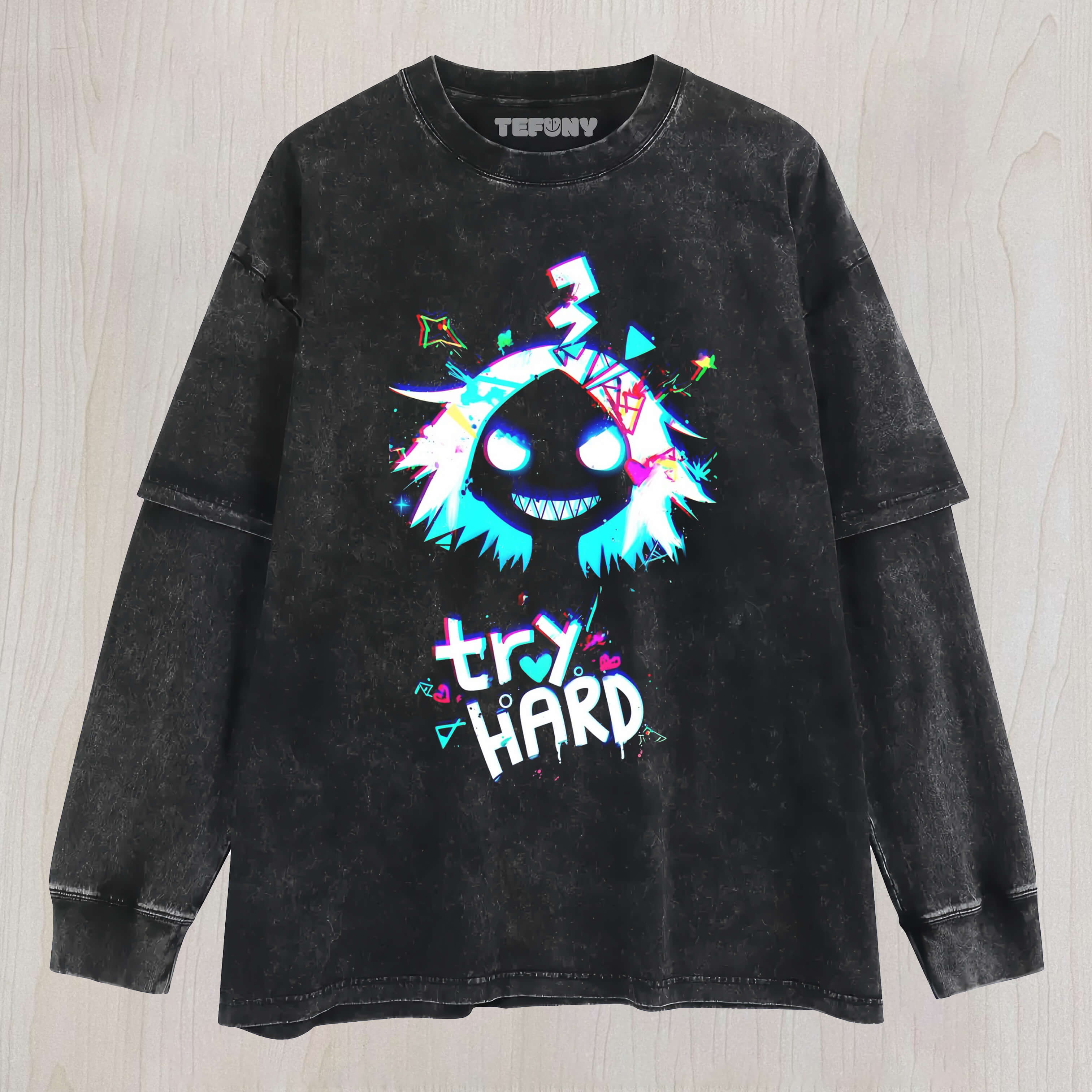 TRY HARD LAYERED LONG SLEEVE