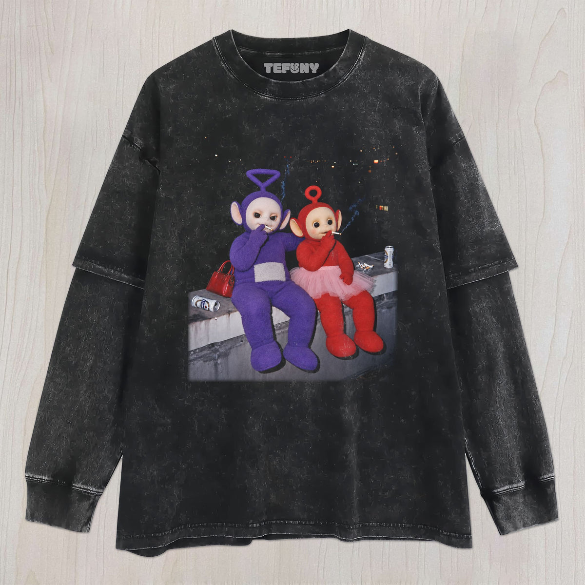 TUBBIES V16 UNISEX TEE, TANK TOP, LAYERED LS, SWEATSHIRT & HOODIE