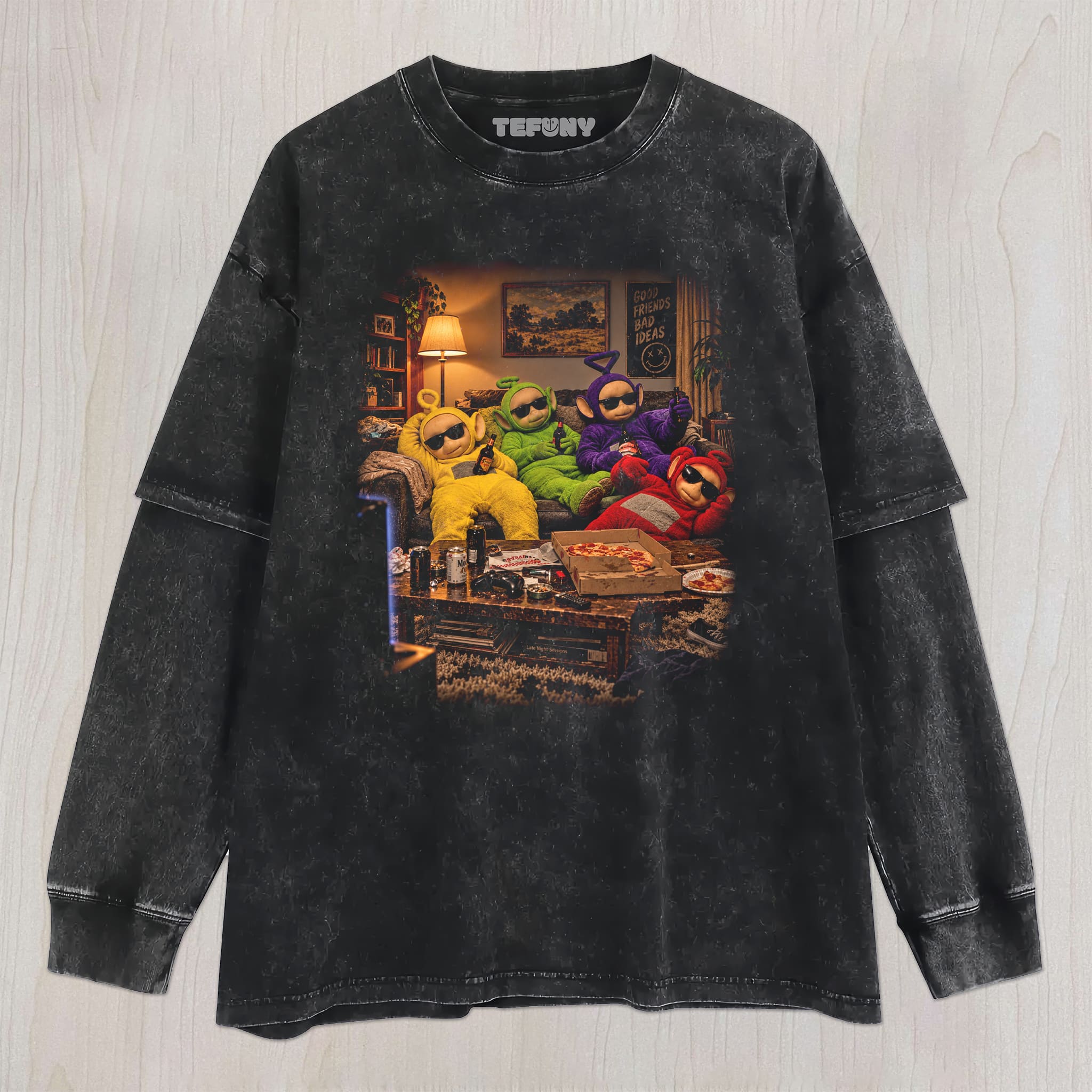 TUBBIES V24 UNISEX TEE, TANK TOP, LAYERED LS, SWEATSHIRT & HOODIE