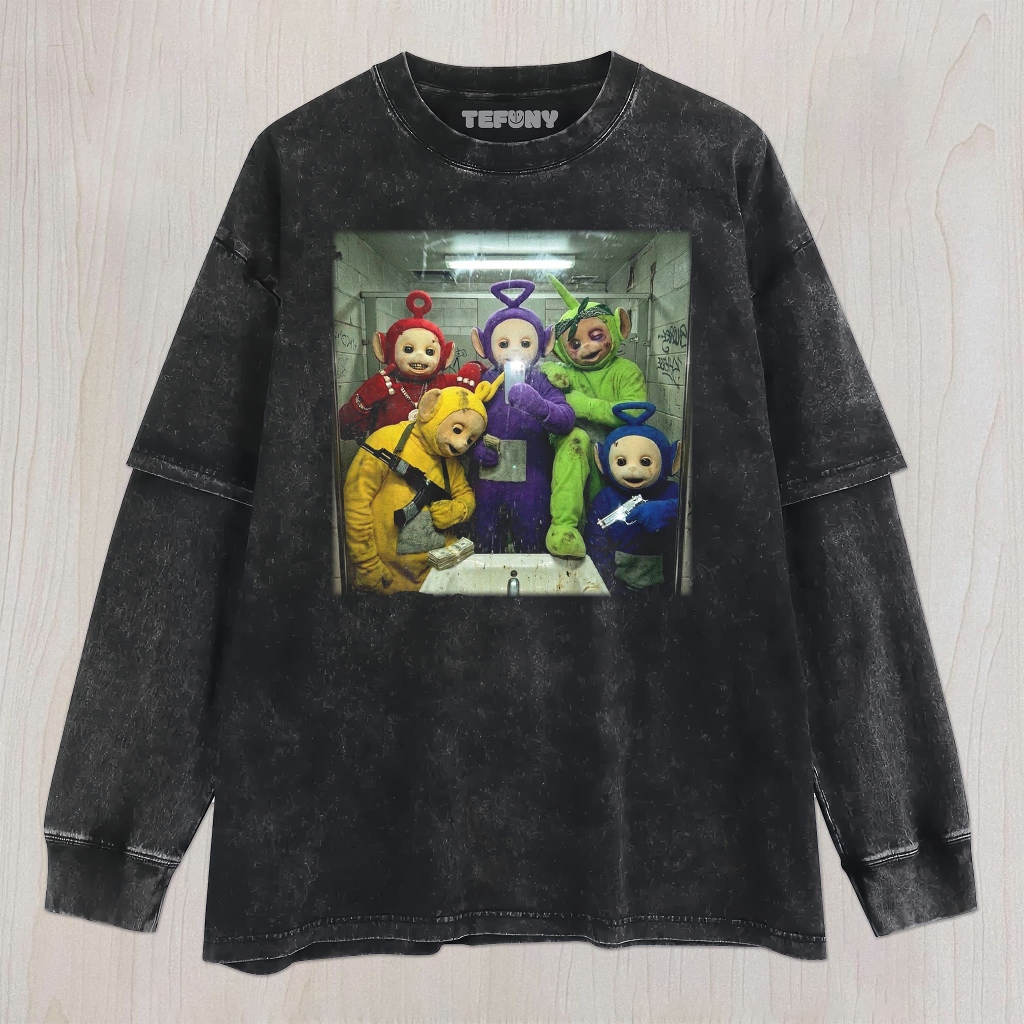 TUBBIES V5 UNISEX TEE, TANK TOP, LAYERED LS, SWEATSHIRT & HOODIE