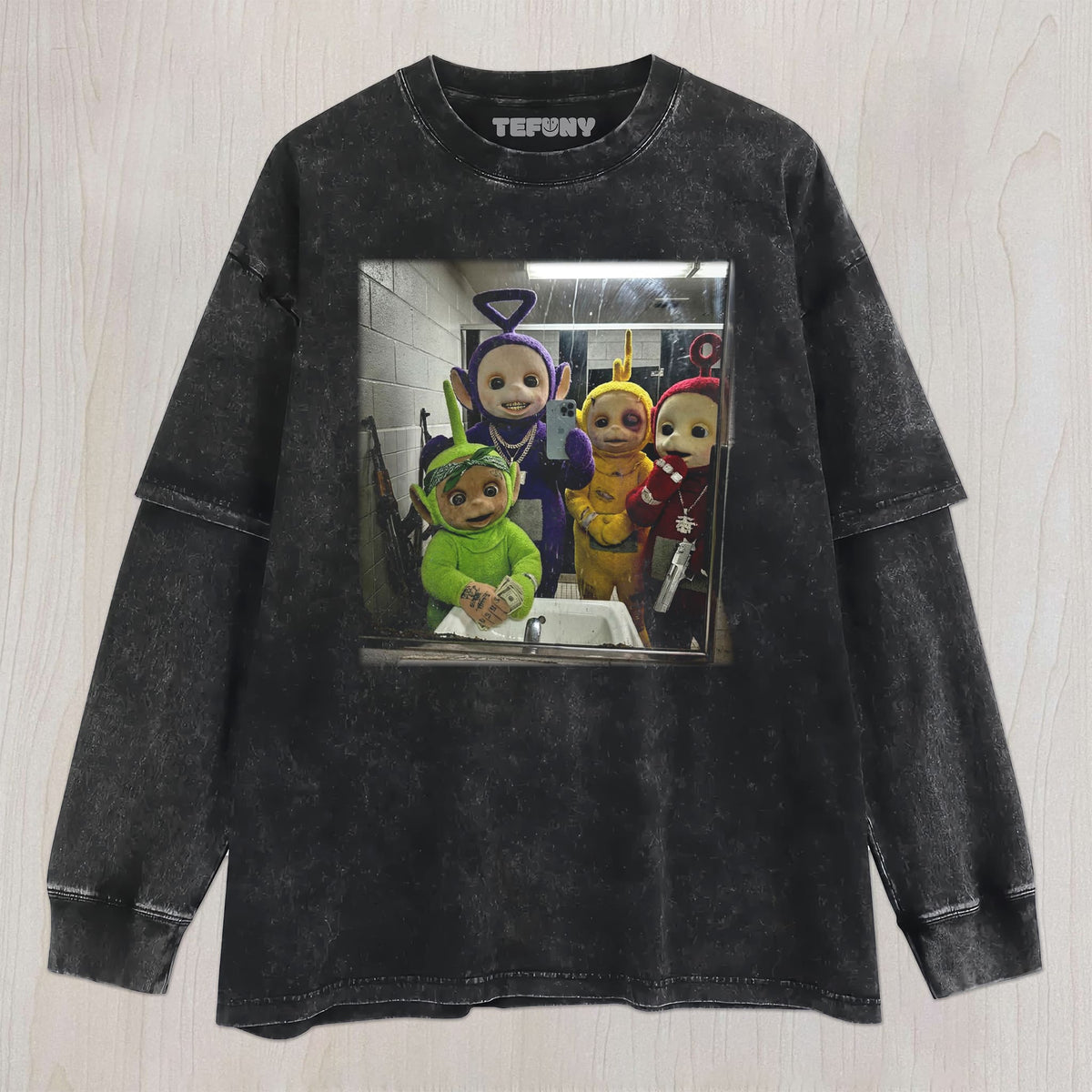 TUBBIES V6 UNISEX TEE, TANK TOP, LAYERED LS, SWEATSHIRT & HOODIE
