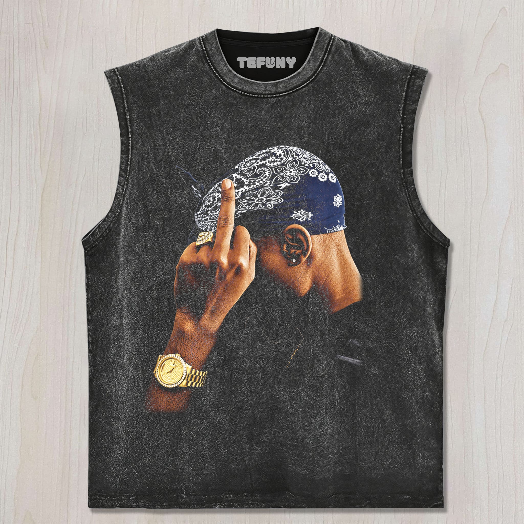 TUPAC SHAKUR MIDDLE FINGER UNISEX TEE, TANK TOP, LAYERED LS, SWEATSHIRT & HOODIE