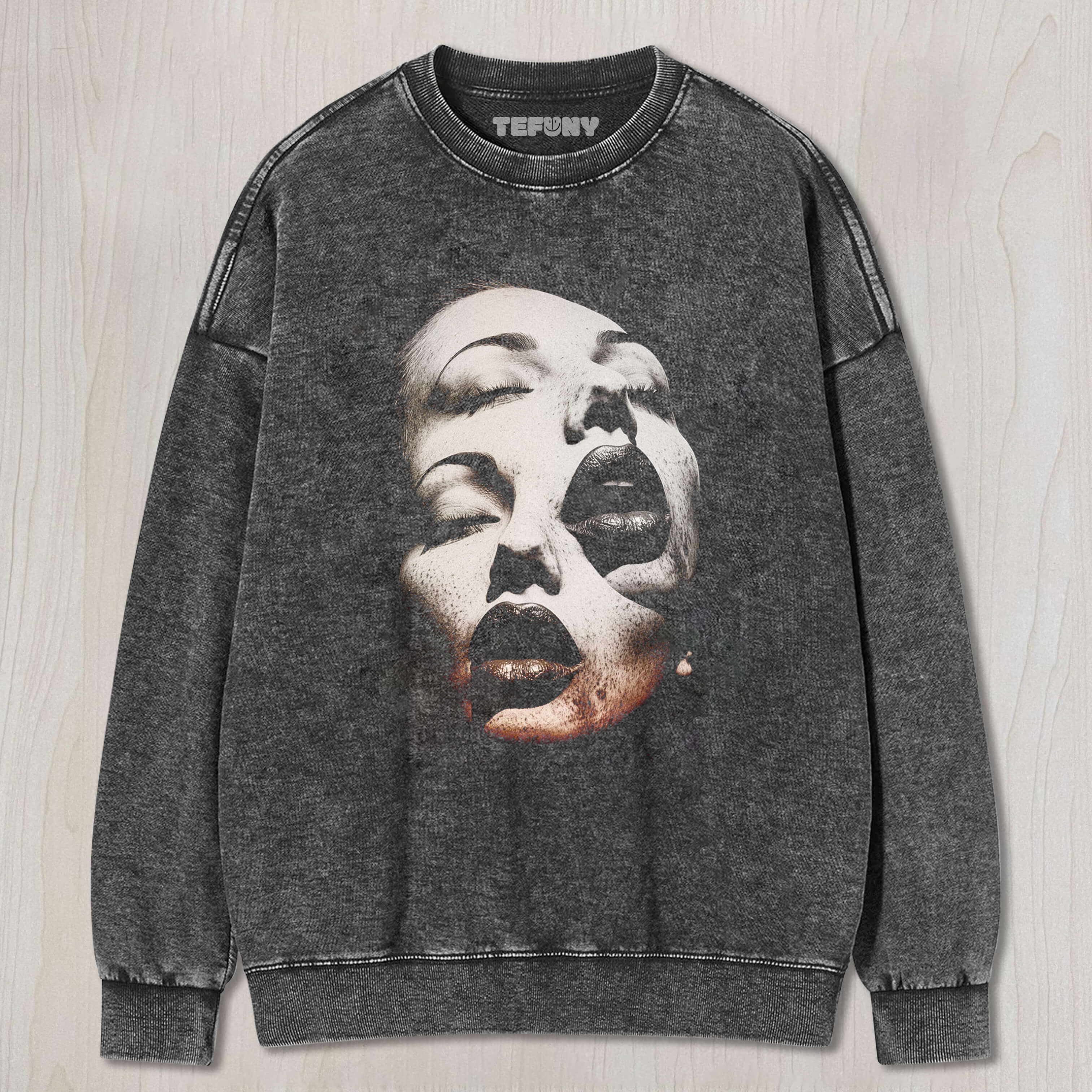 TWO FACES SUPERIMPOSED T-SHIRT & LONG SLEEVES & HOODIES