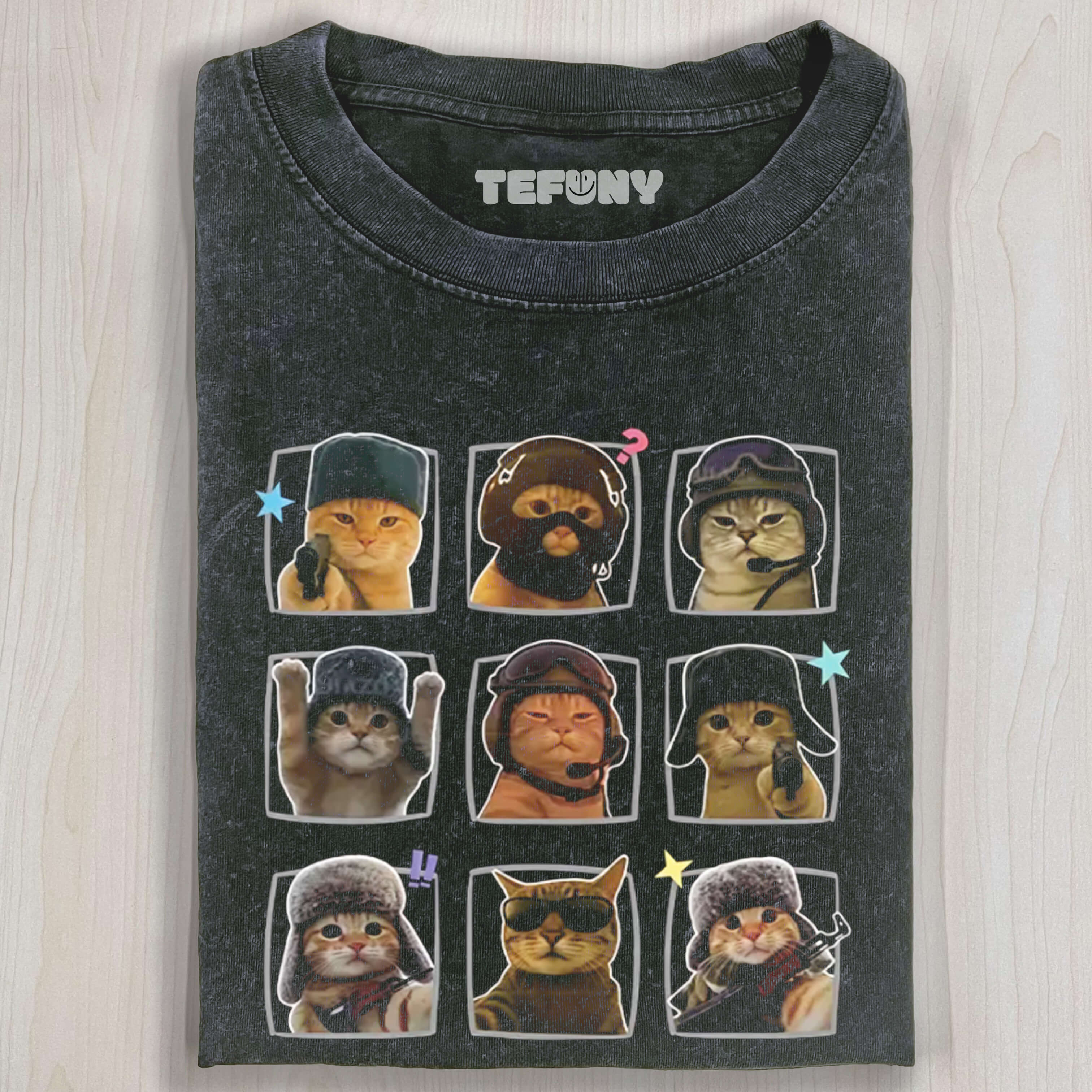 Tactical Cat Nine - Grid T-Shirt