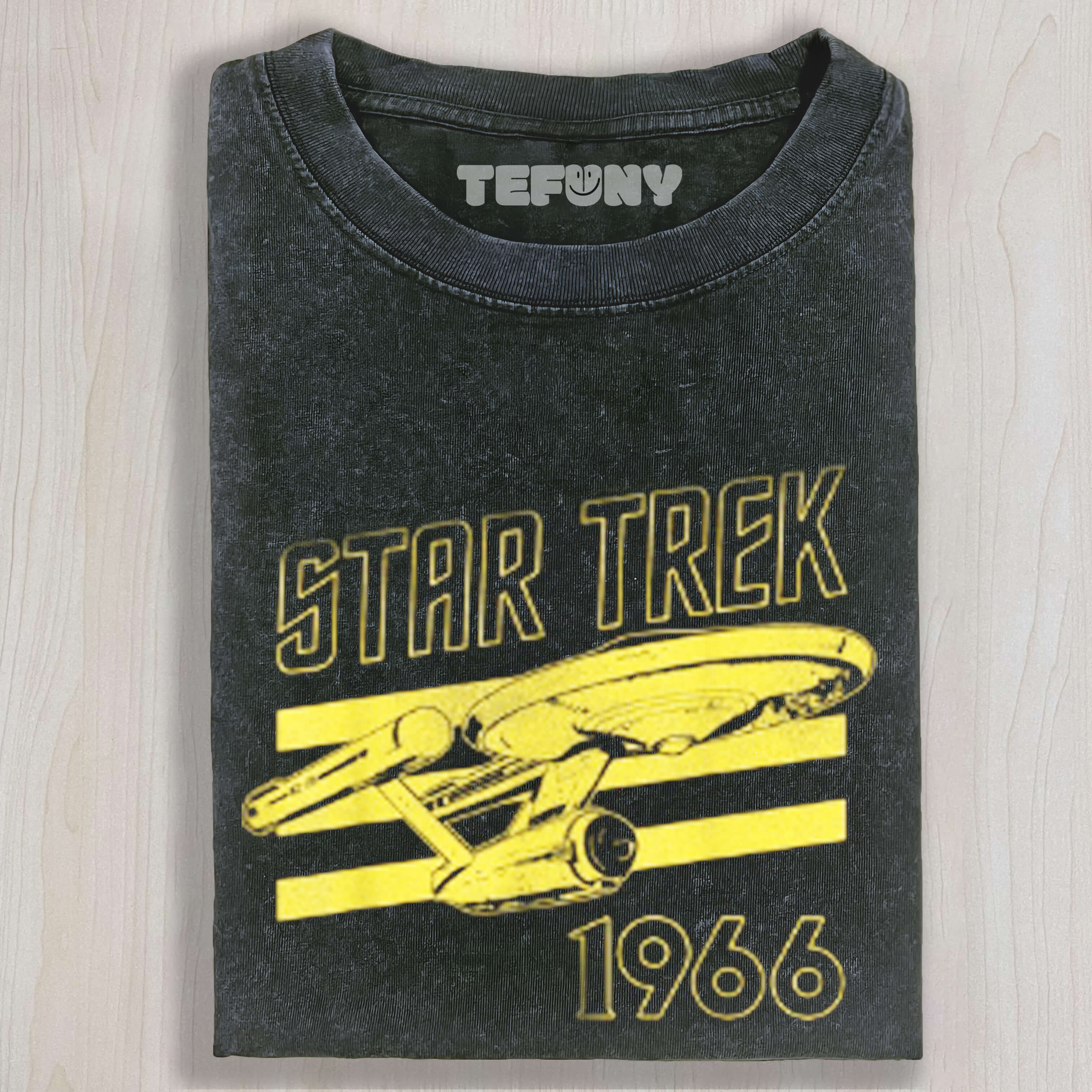 THE ORIGINAL SERIES ENTERPRISE 66 COLLEGIATE STATRE TEE & SWEAT & HOOD