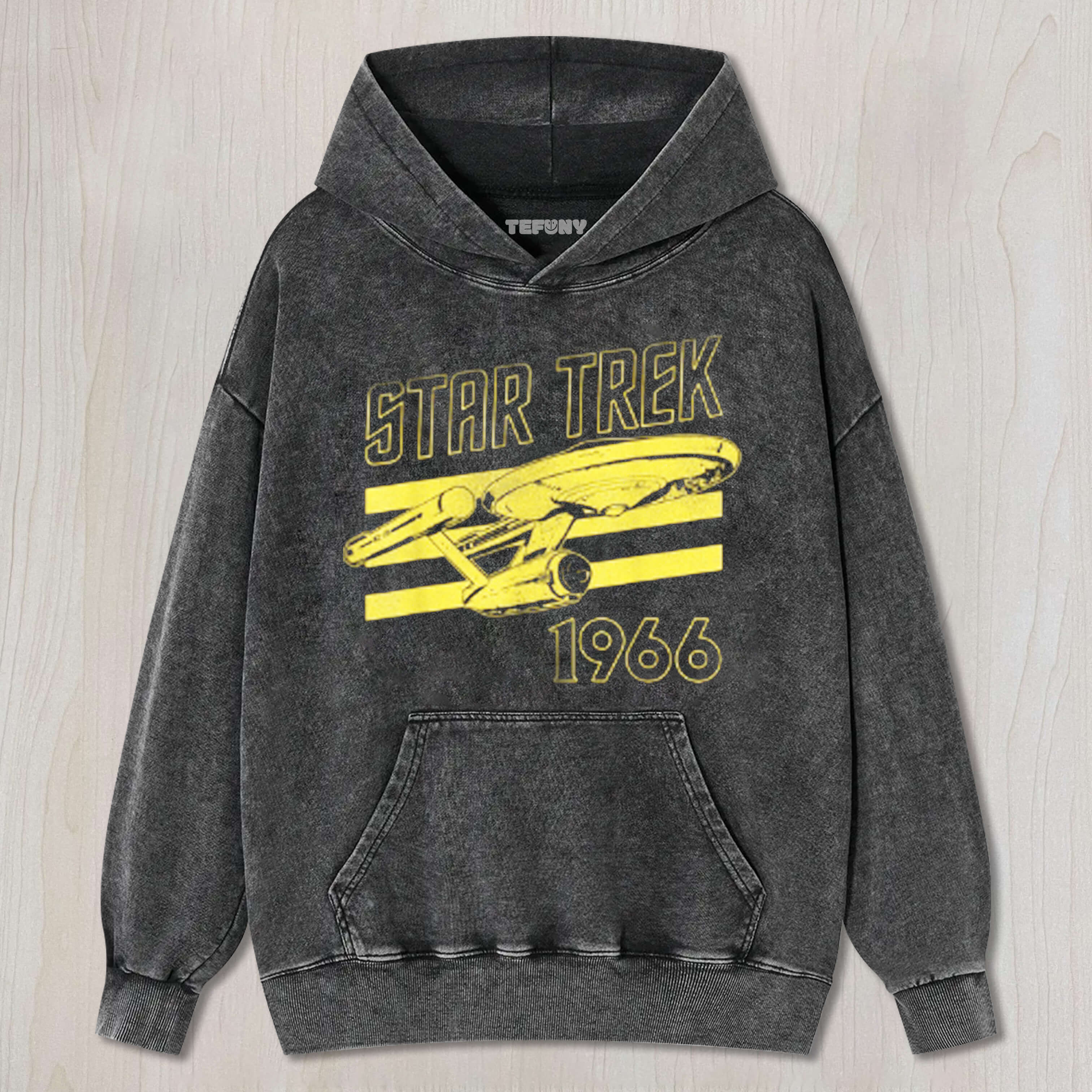 THE ORIGINAL SERIES ENTERPRISE 66 COLLEGIATE STATRE TEE & SWEAT & HOOD