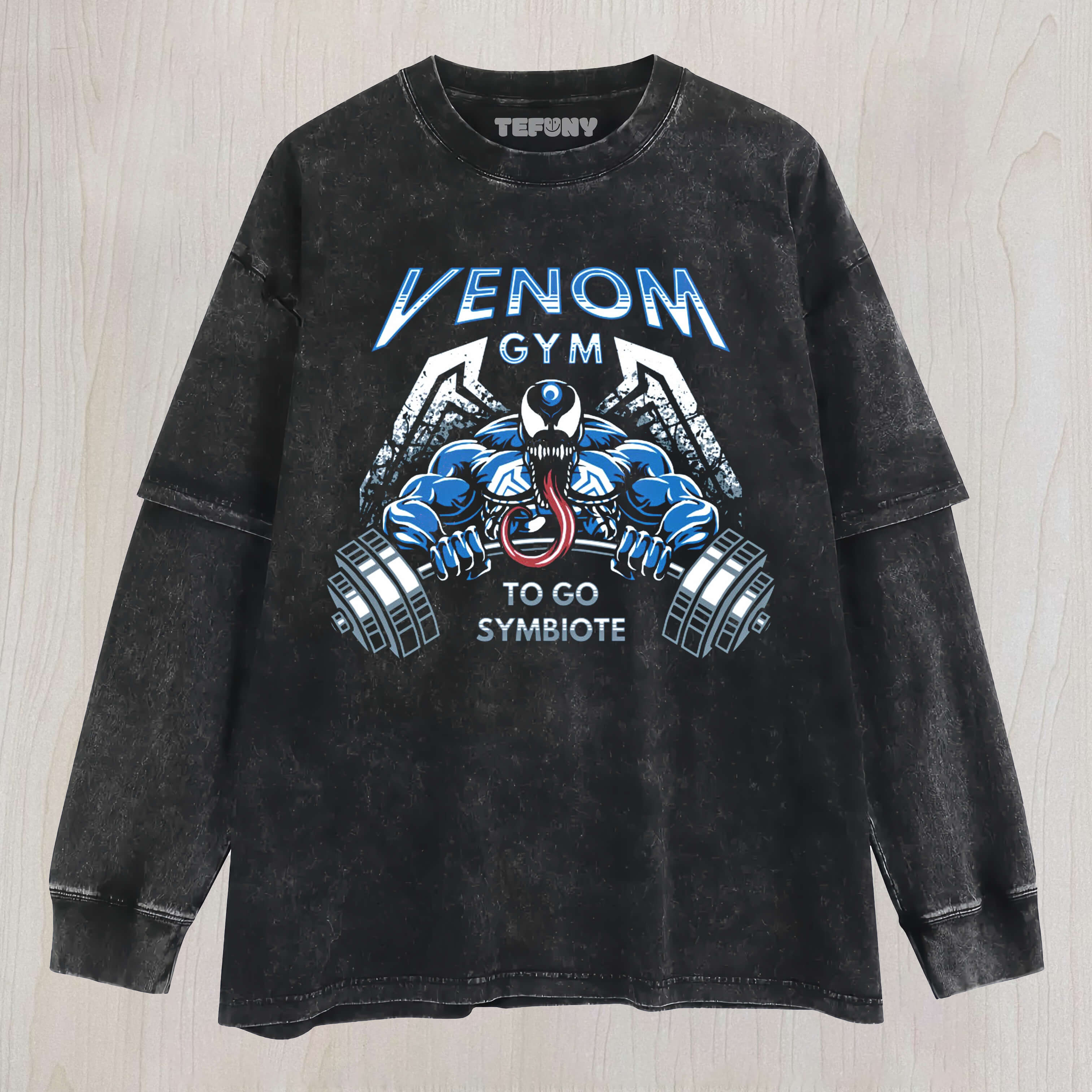 VENOM AT THE GYM LAYERED LONG SLEEVE