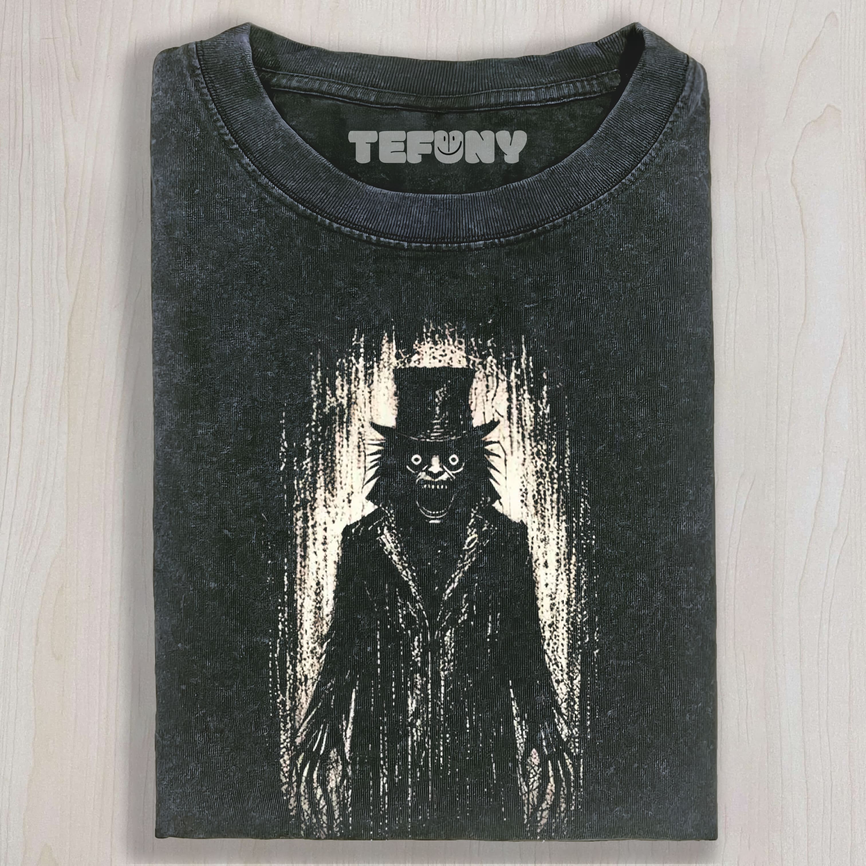 VINTAGE HORROR BABADOOK SILHOUETTE WASHED UNISEX TEE, TANK TOP, LAYERED LS, SWEATSHIRT & HOODIE