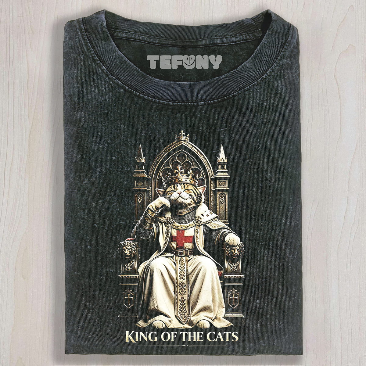 WACKY CAT FAITH FUNNY MEME V3 UNISEX TEE, TANK TOP, LAYERED LS, SWEATSHIRT & HOODIE