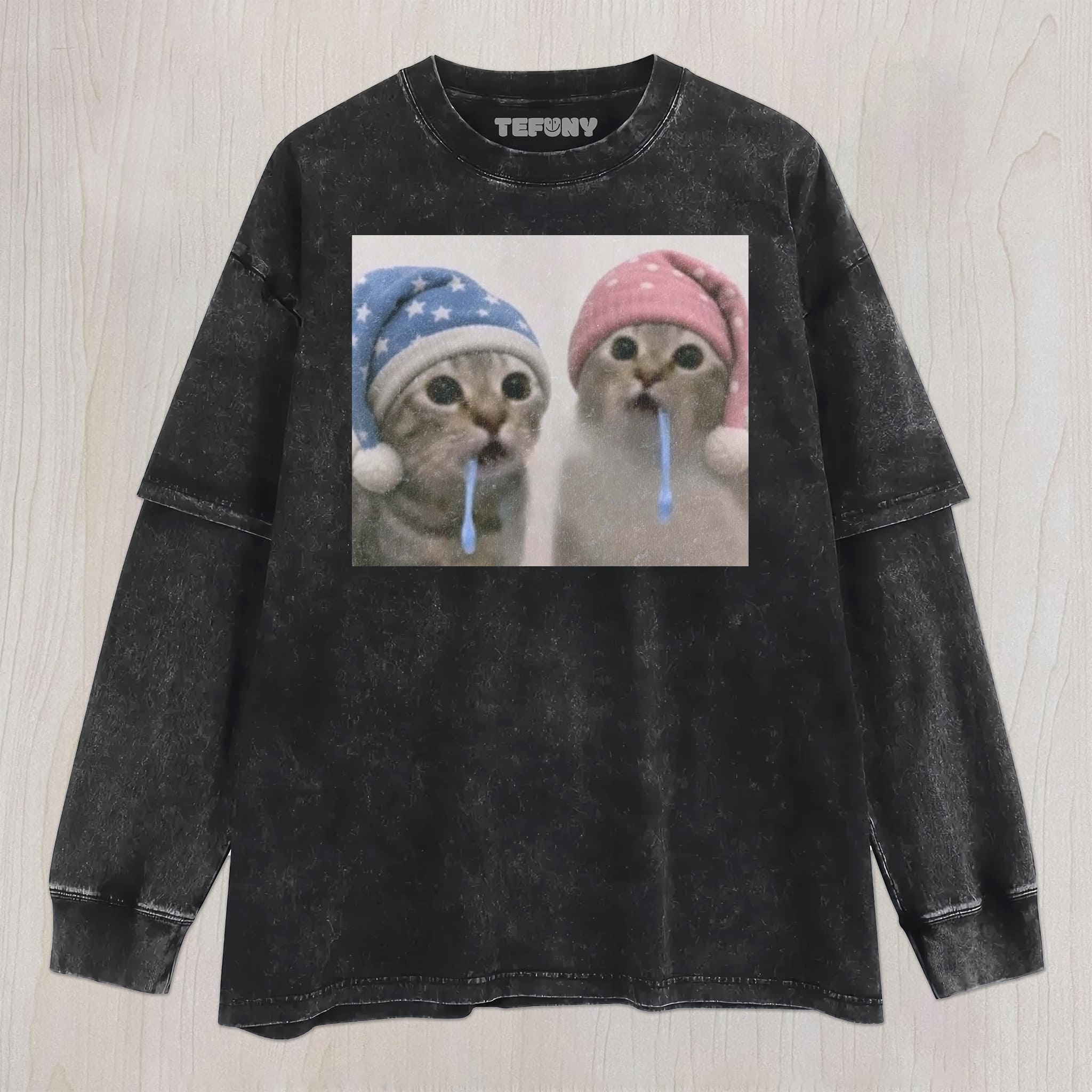 WACKY CAT UNISEX TEE, TANK TOP, LAYERED LS, SWEATSHIRT & HOODIE