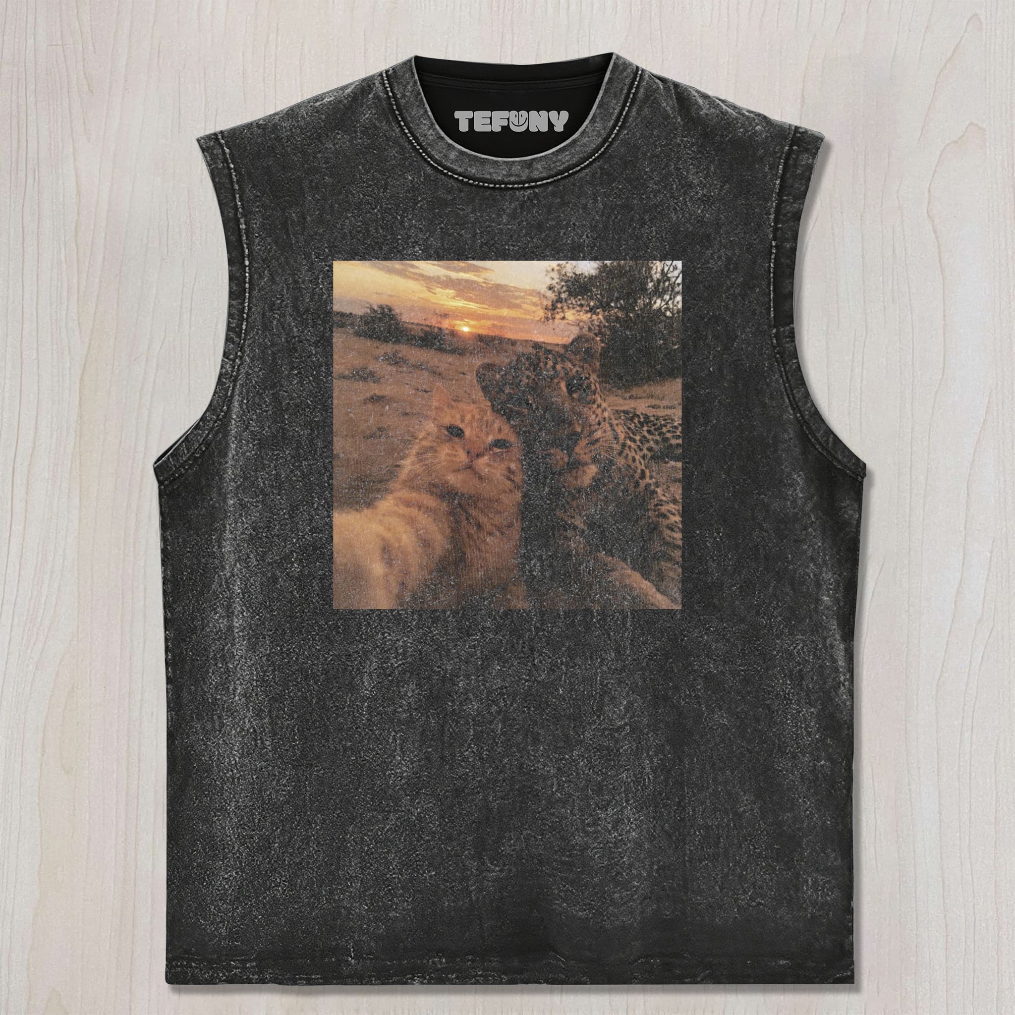 WACKY CAT & LEOPARD UNISEX TEE, TANK TOP, LAYERED LS, SWEATSHIRT & HOODIE