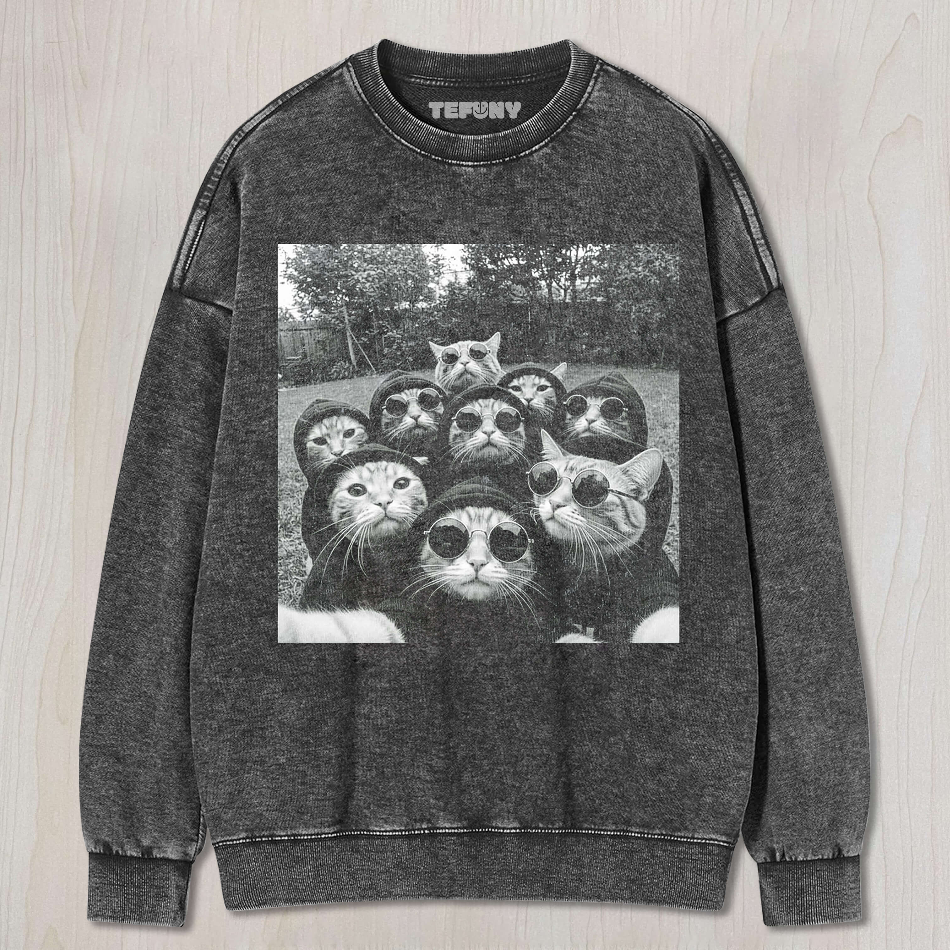 WACKY CAT T-SHIRT & LONG SLEEVES & HOODIES