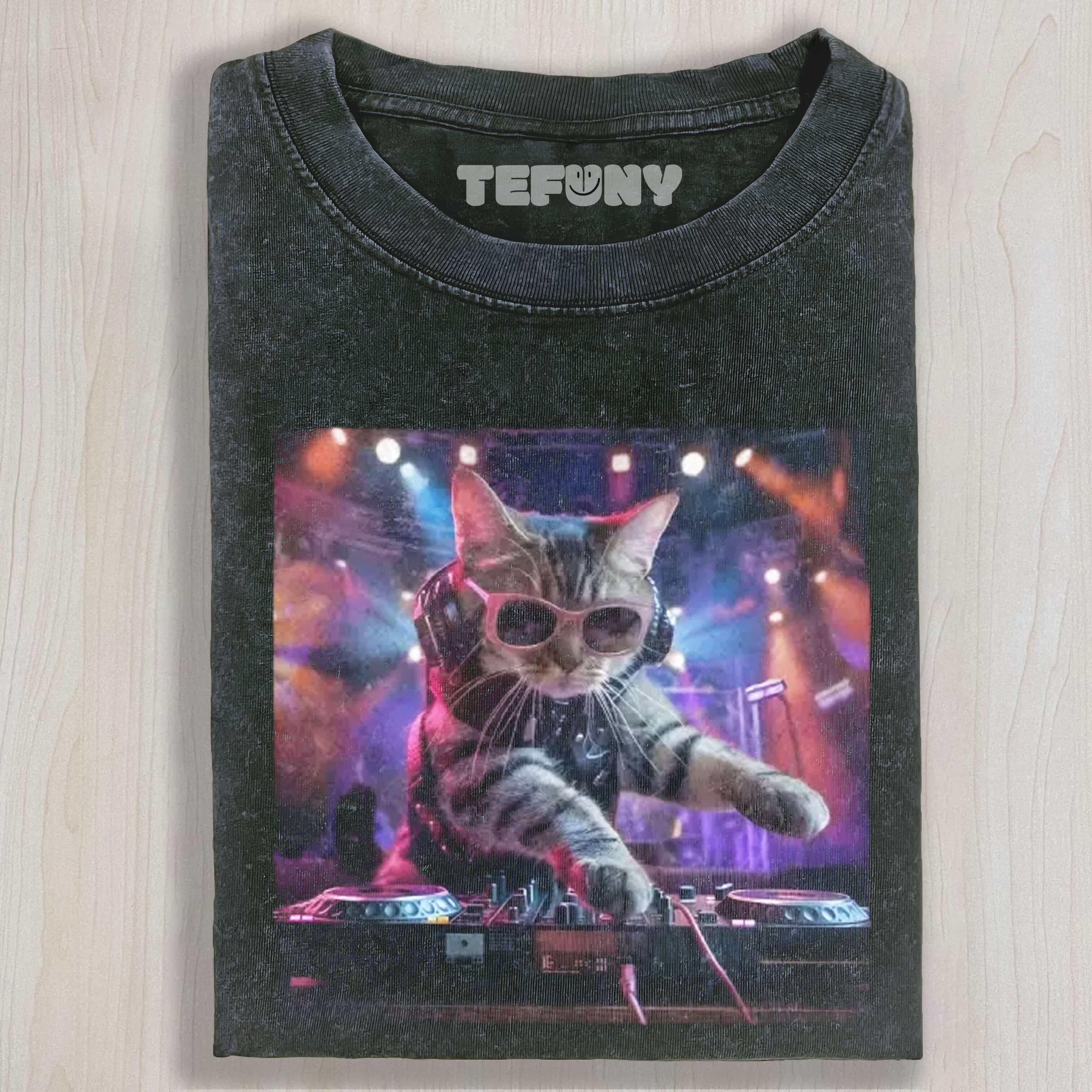 WACKY CAT VINTAGE WASHED V2 TEE & SWEAT & HOOD