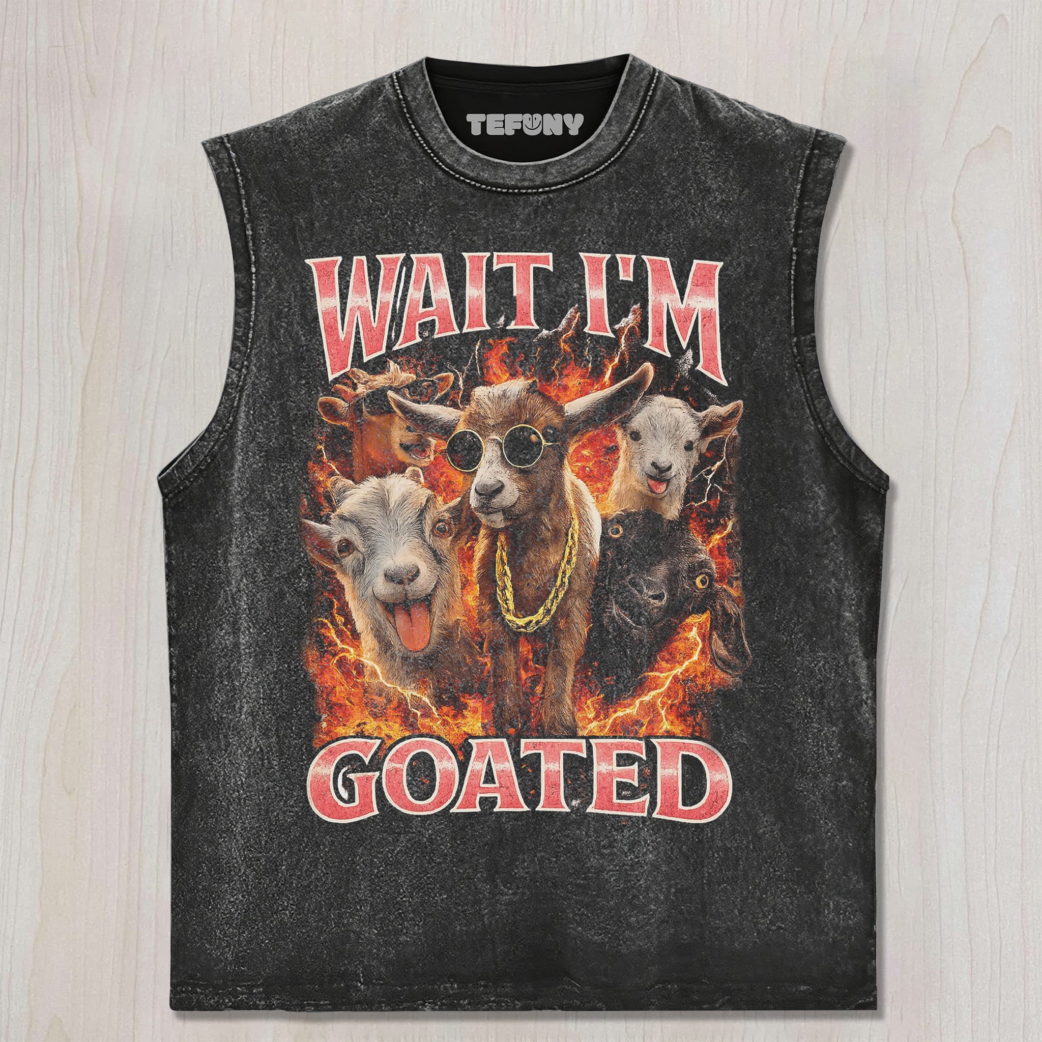 WAIT I'M GOATED UNISEX TEE, TANK TOP, LAYERED LS, SWEATSHIRT & HOODIE