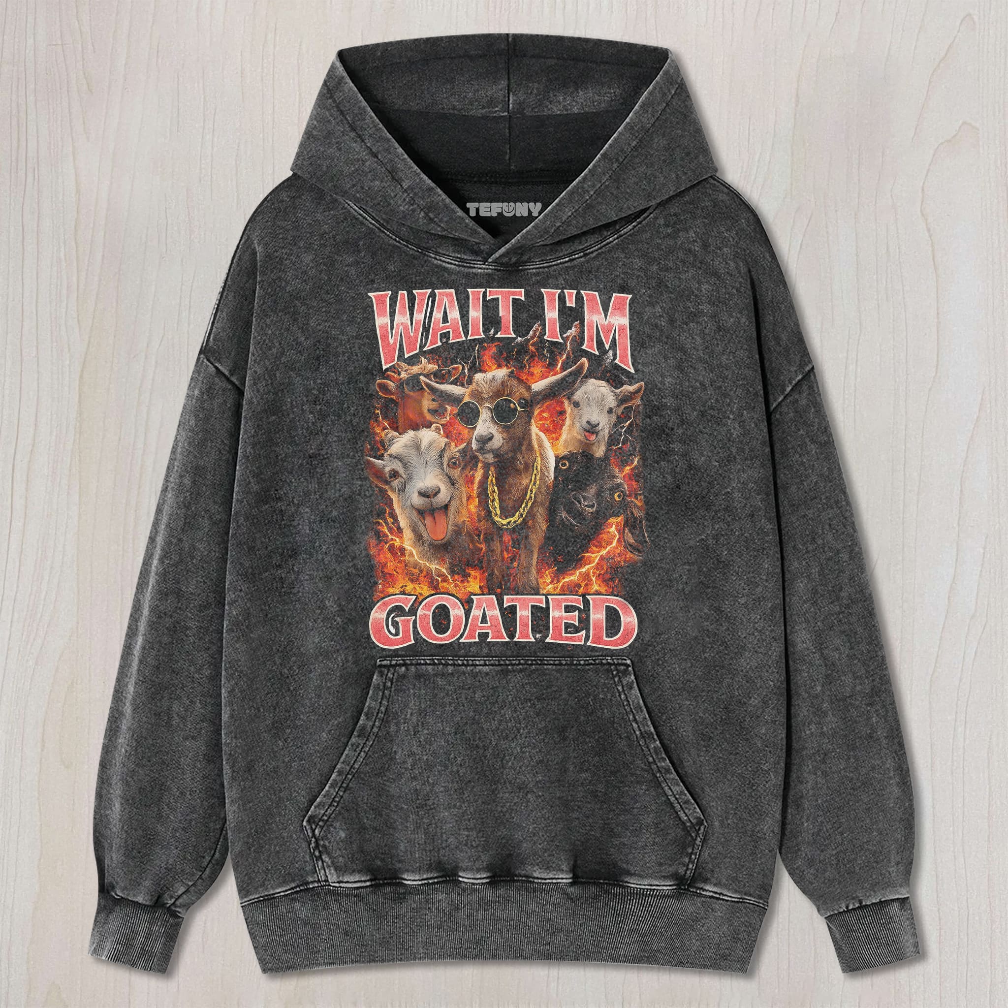 WAIT I'M GOATED UNISEX TEE, TANK TOP, LAYERED LS, SWEATSHIRT & HOODIE