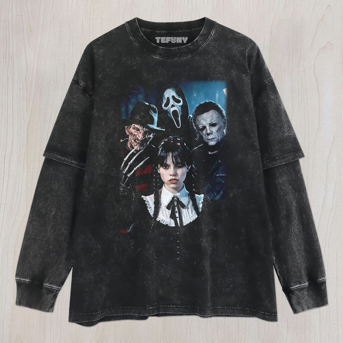 WEDNESDAY AND HORROR UNISEX TEE, TANK TOP, LAYERED LS, SWEATSHIRT & HOODIE