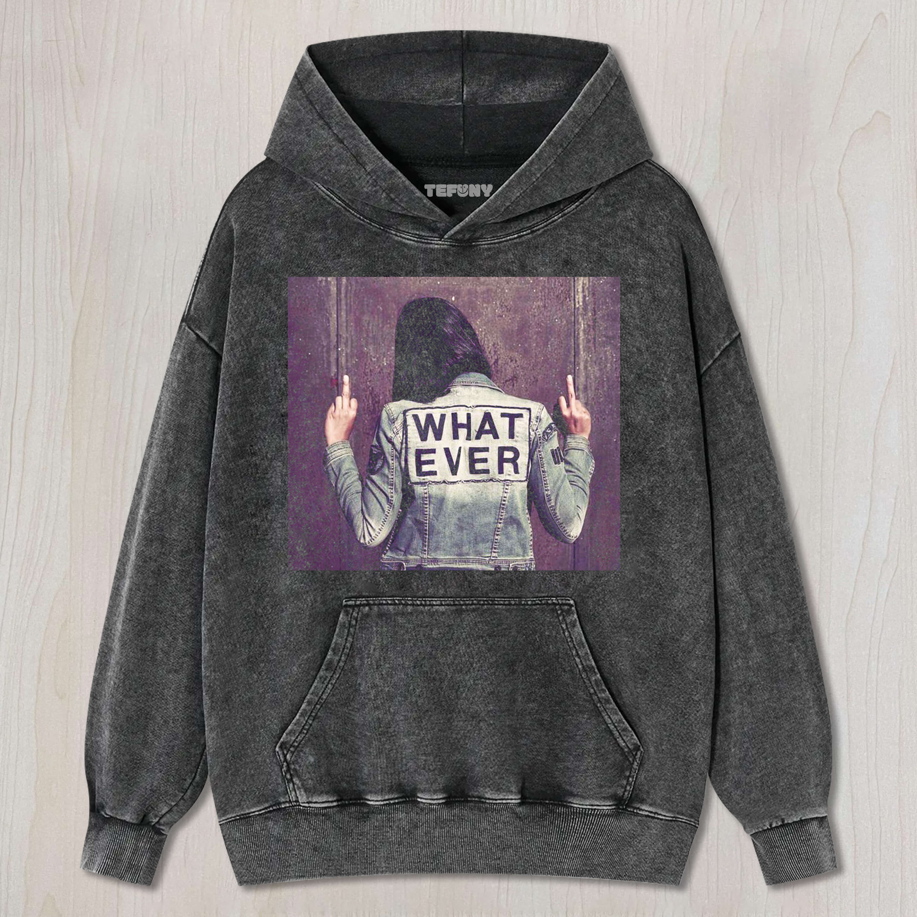 WHAT EVER MIDDLE FINGER TEE & SWEAT & HOOD