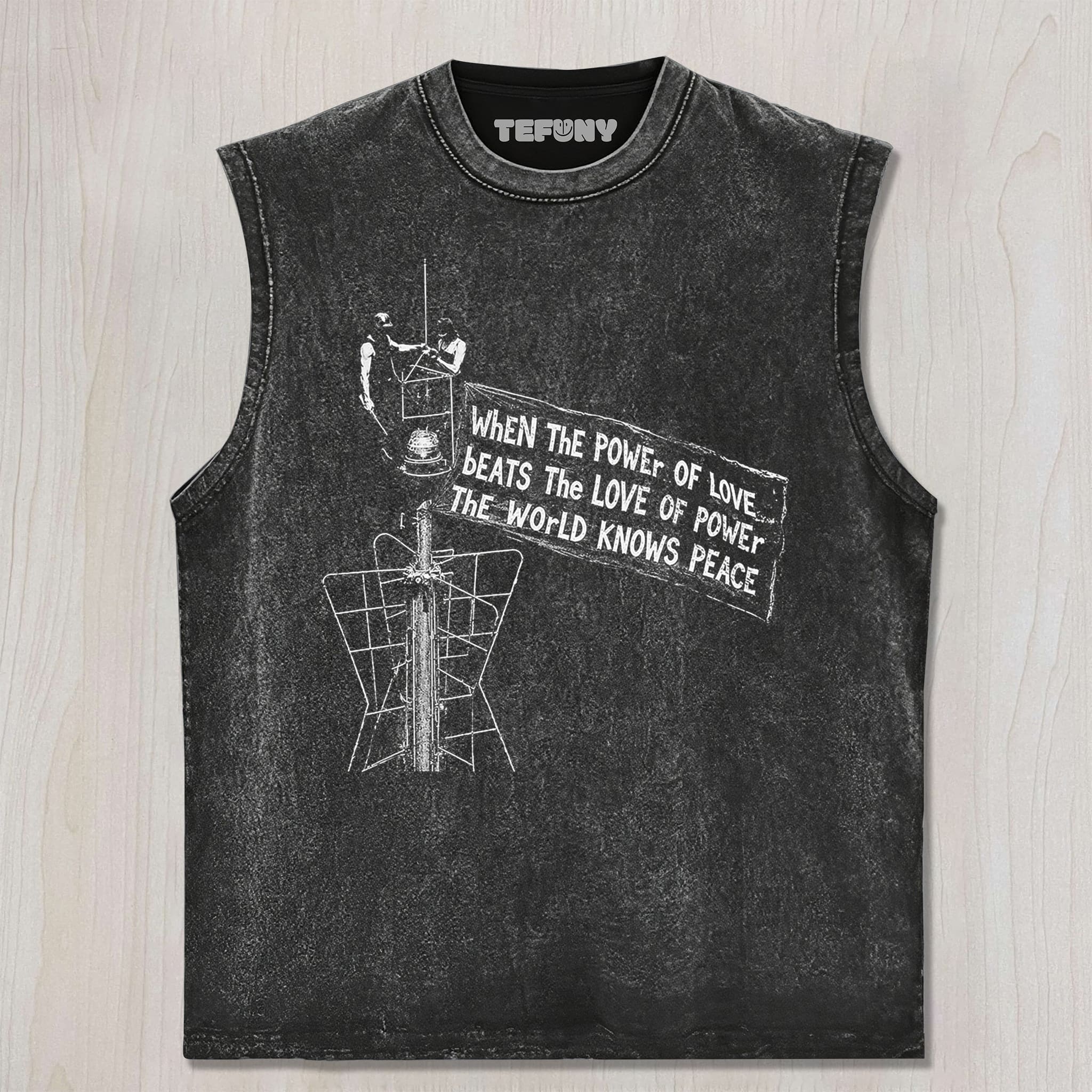 WHEN LOVE BEATS POWER V1 UNISEX TEE, TANK TOP, LAYERED LS, SWEATSHIRT & HOODIE