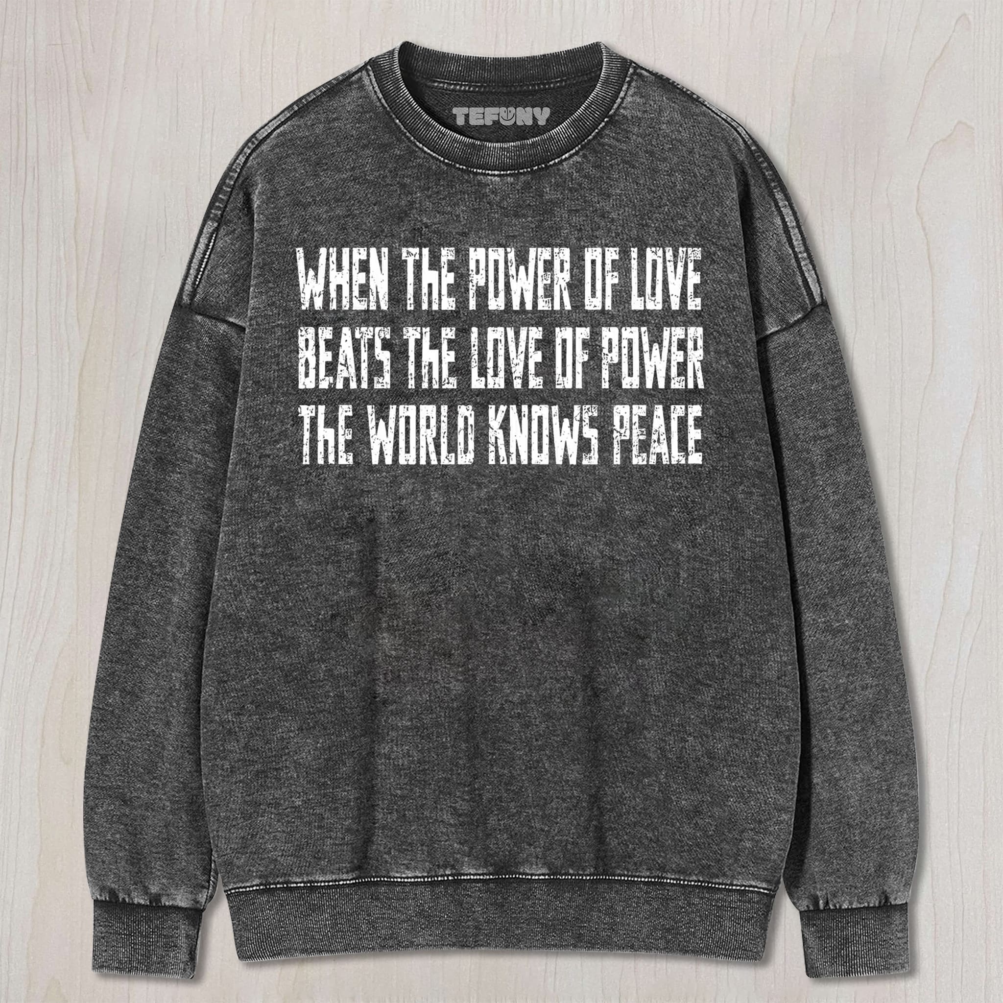 WHEN LOVE BEATS POWER V5 UNISEX TEE, TANK TOP, LAYERED LS, SWEATSHIRT & HOODIE