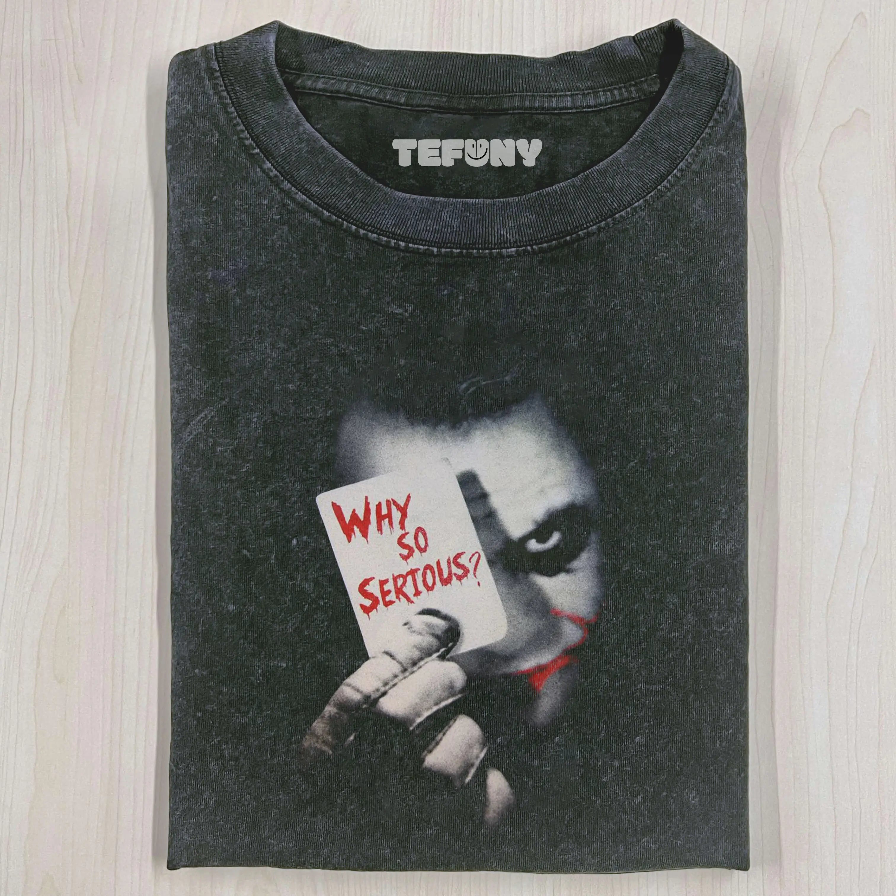 WHY SO SERIOUS T-SHIRT JOKER MOVIE COMICS