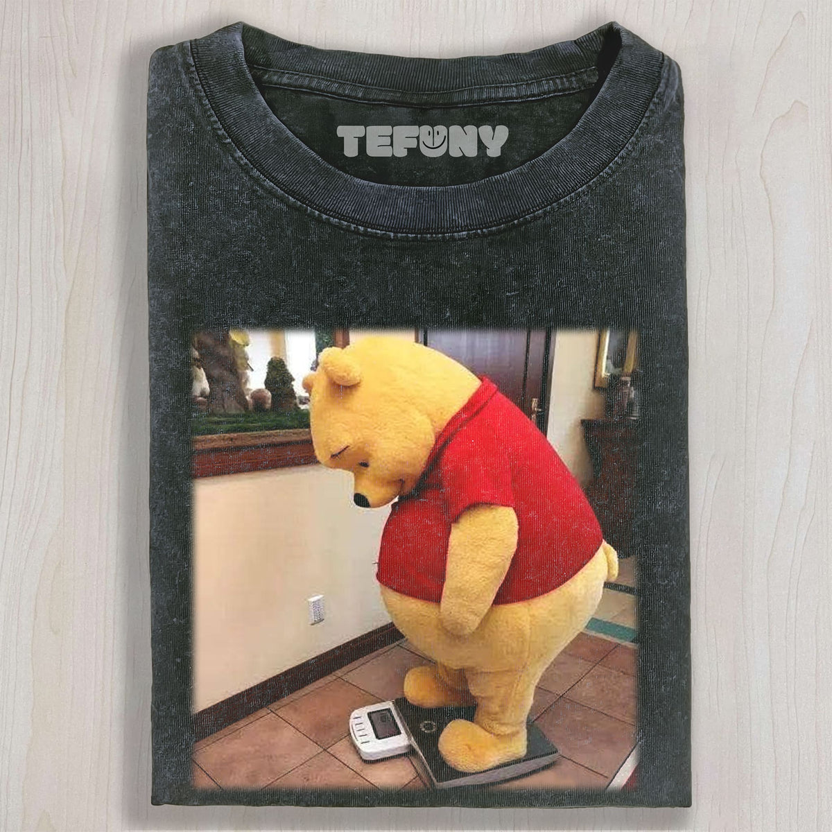 WINNIE THE POOH ON THE SCALE UNISEX TEE, TANK TOP, LAYERED LS, SWEATSHIRT & HOODIE