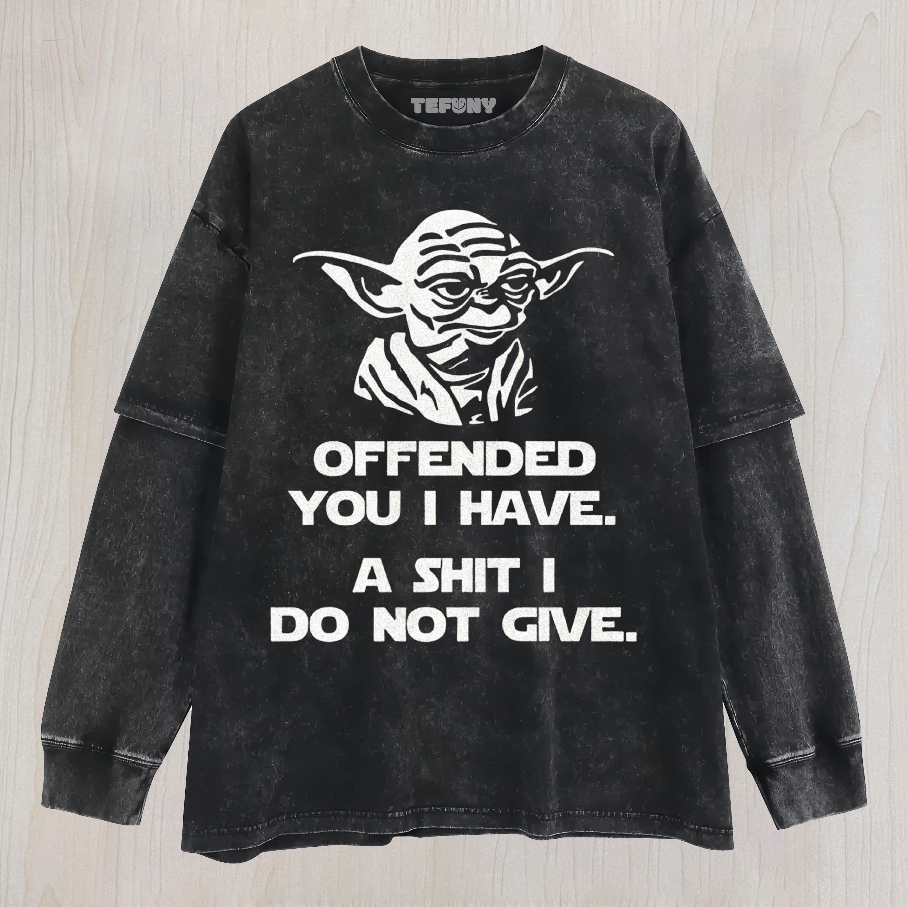 WISE ALIEN PARODY QUOTE GRAPHIC WASHED UNISEX TEE, TANK TOP, LAYERED LS, SWEATSHIRT & HOODIE