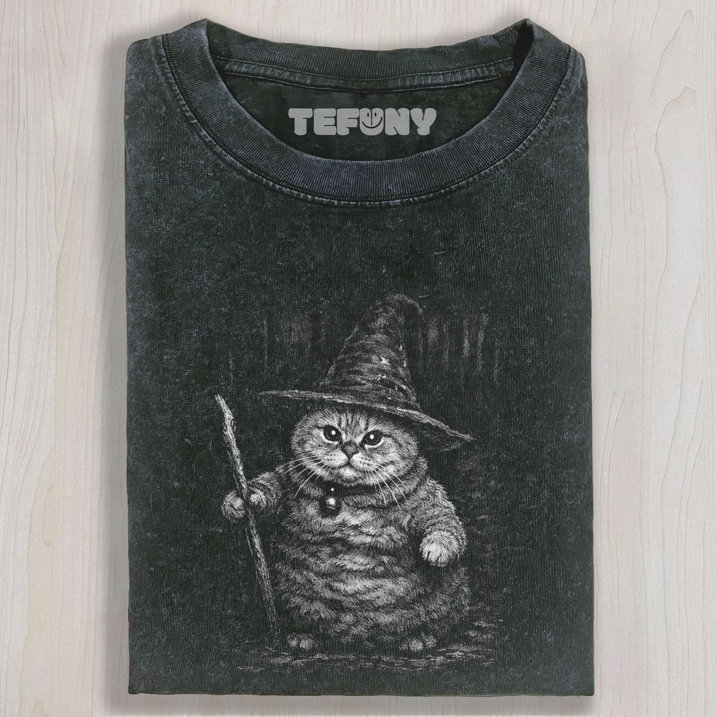 WIZARD CAT SHIRT UNISEX TEE, TANK TOP, LAYERED LS, SWEATSHIRT & HOODIE