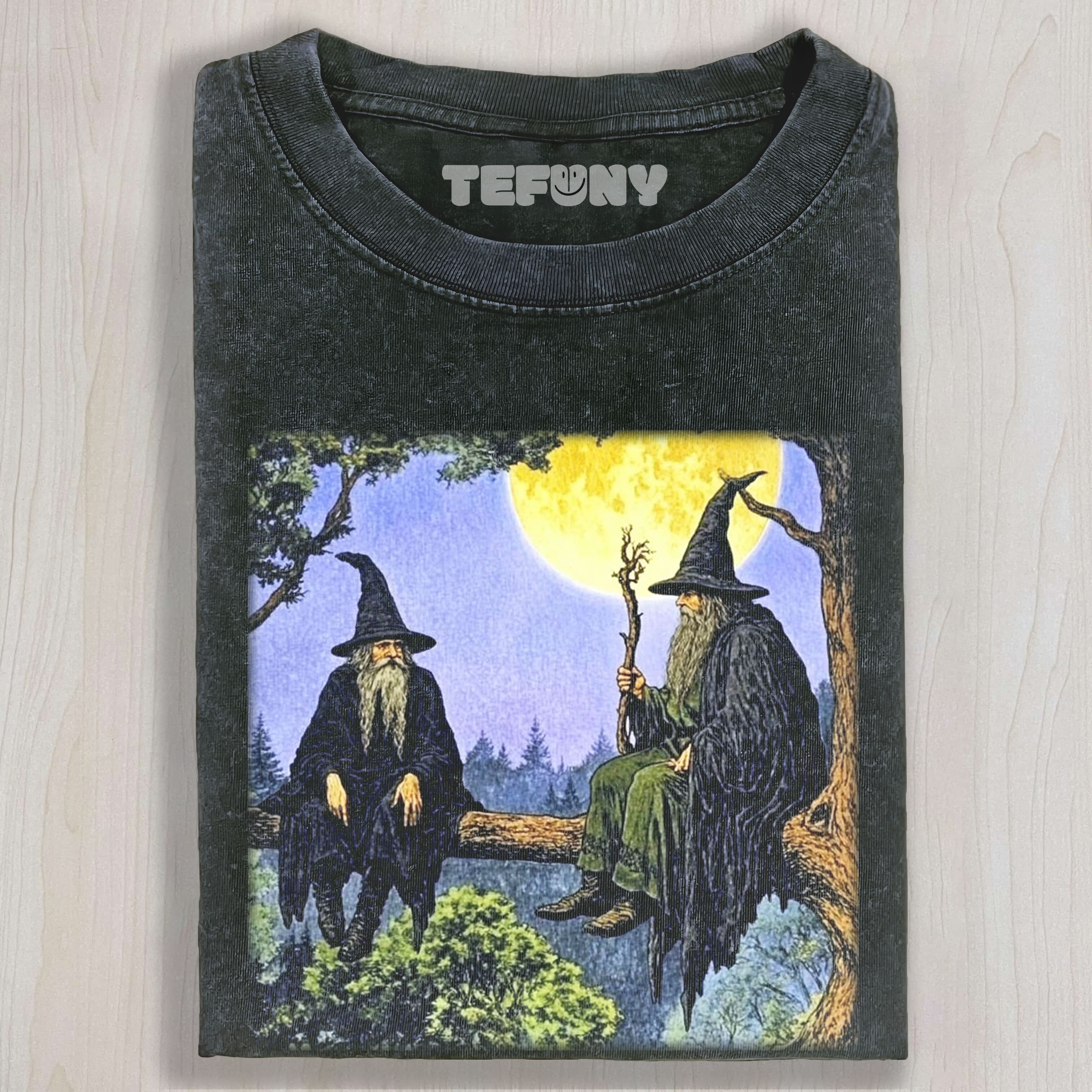 WIZARD DUO ON TREE BRANCH TEE & SWEAT & HOOD