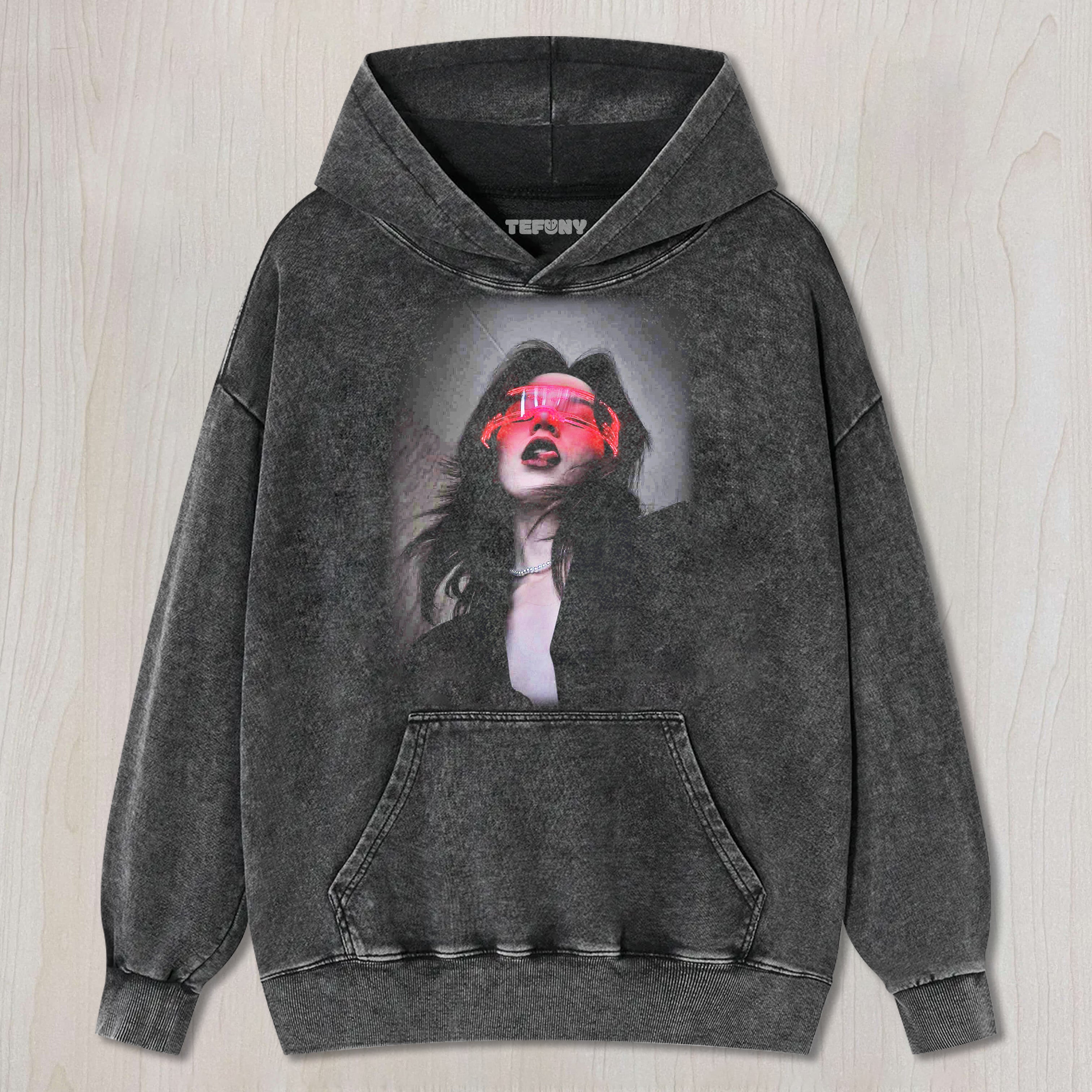 WOMAN WITH TECH GLASSES T-SHIRT