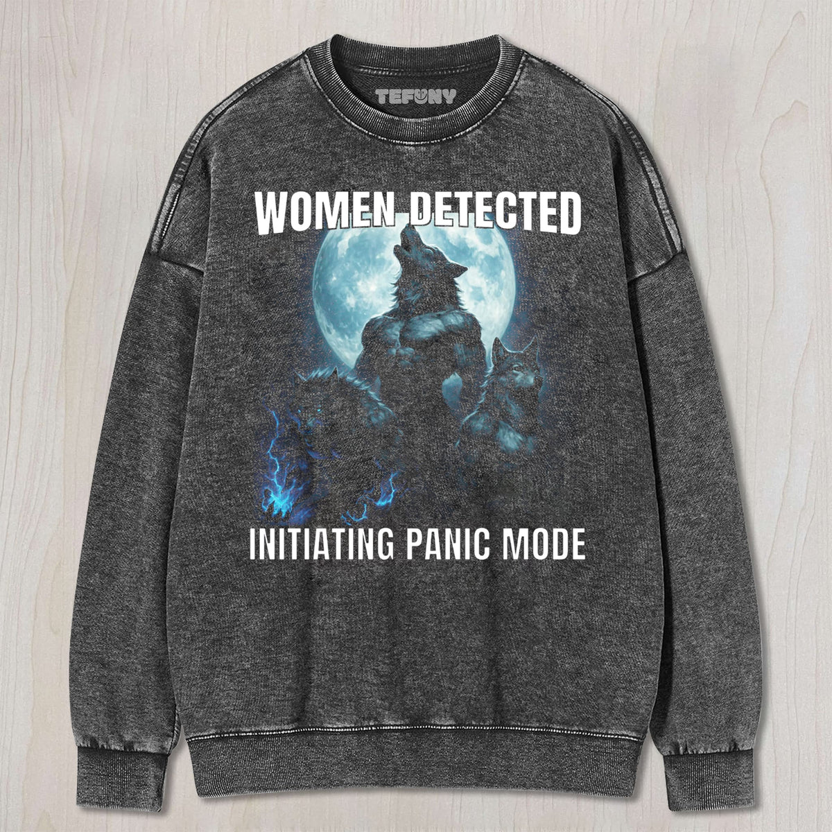 WOMEN DECTED WEREWOLF MEME UNISEX TEE, TANK TOP, LAYERED LS, SWEATSHIRT & HOODIE