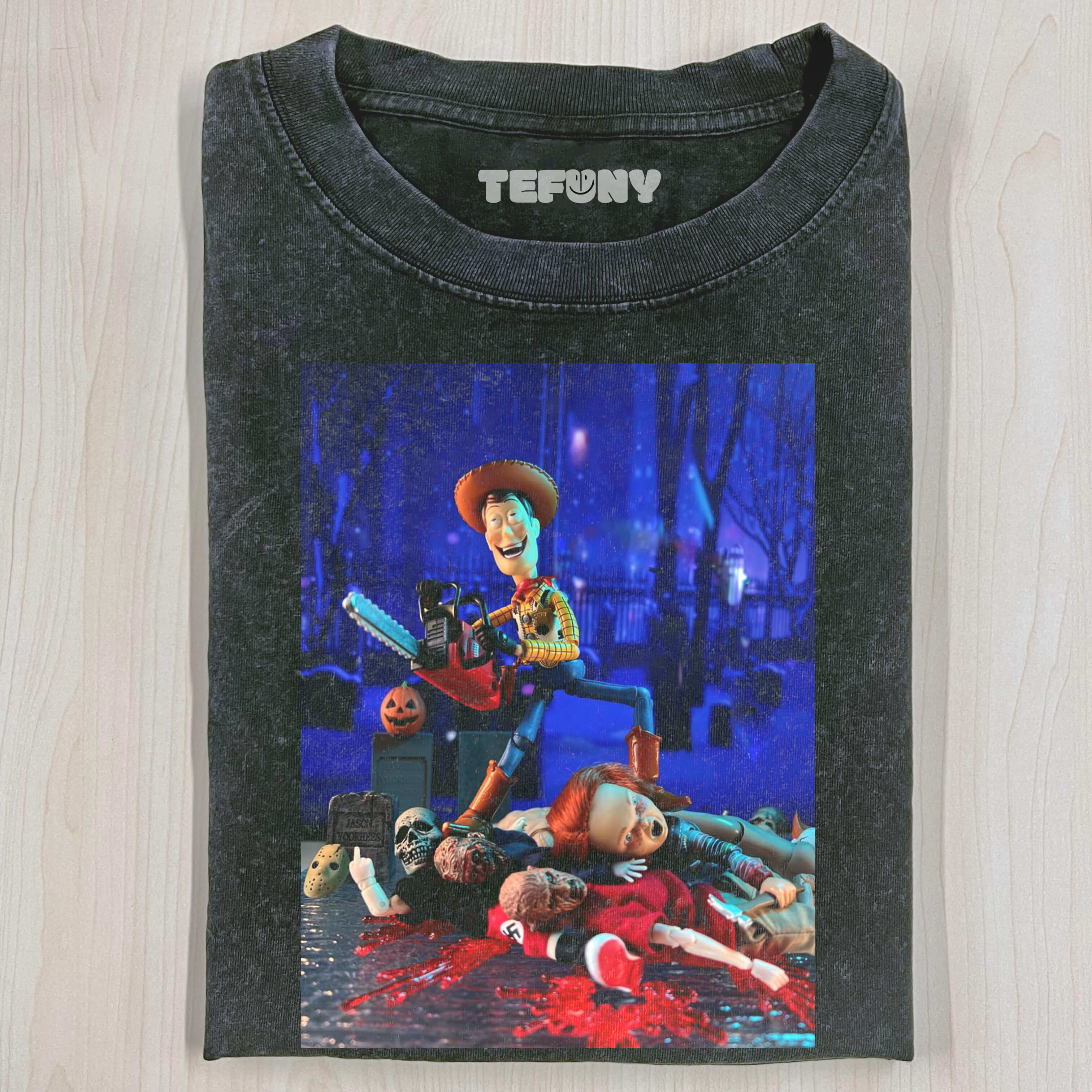 WOODY BATTLES TERRIFYING FIGURES T-THIRT