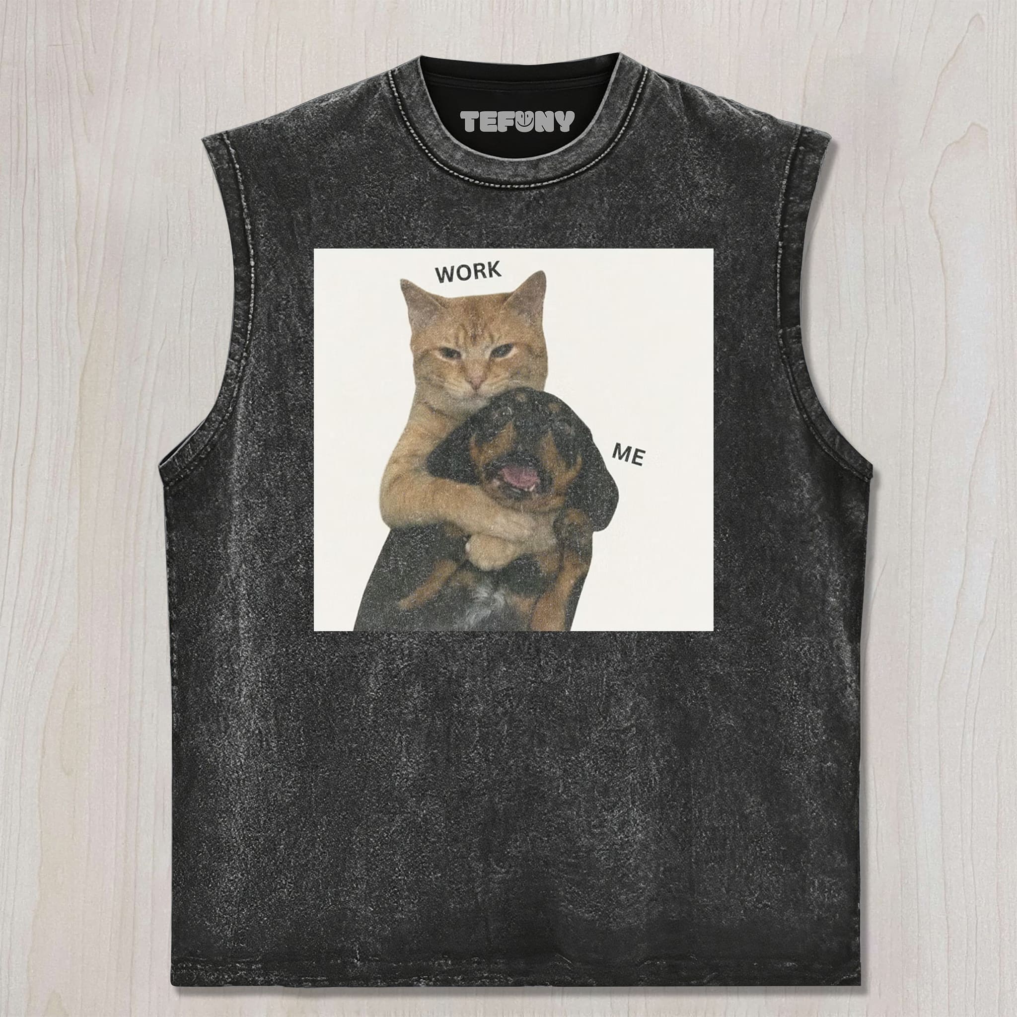 WORKING CAT FUNNY MEME UNISEX TEE, TANK TOP, LAYERED LS, SWEATSHIRT & HOODIE