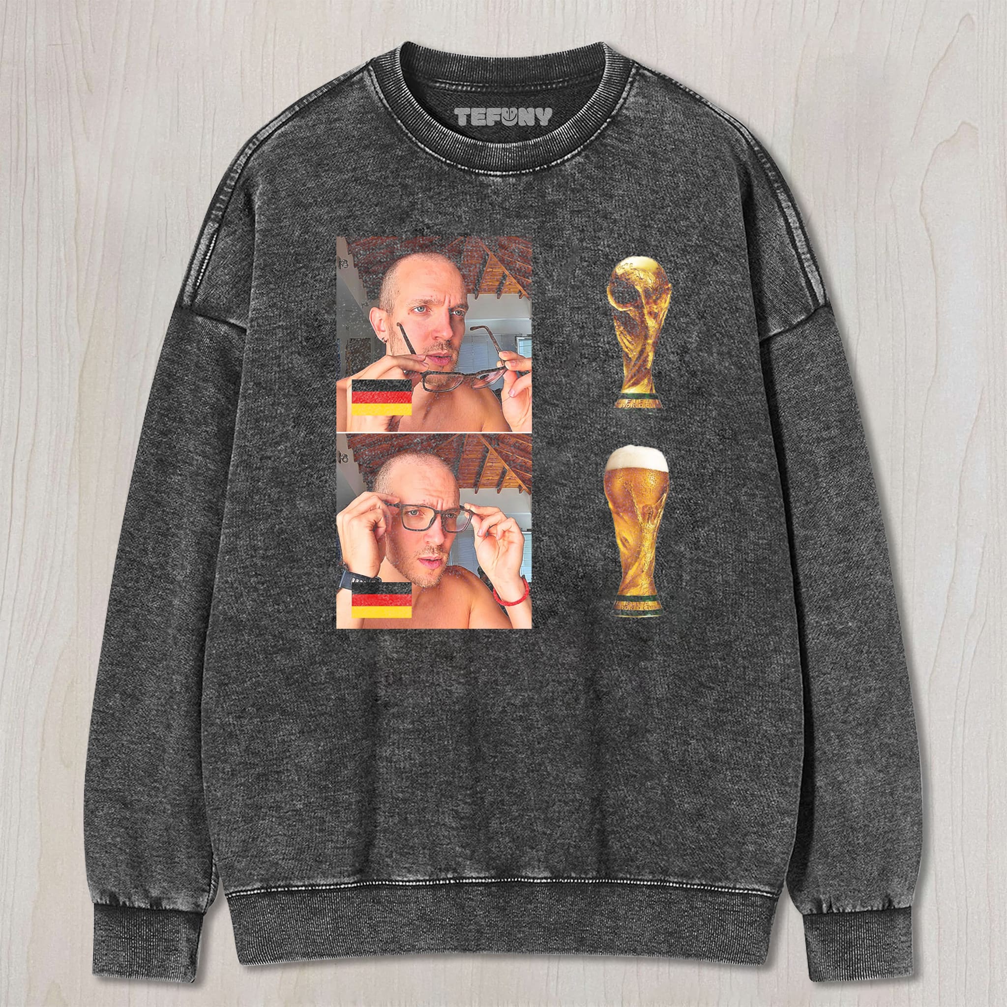 WORLD CUP FUNNY MEME UNISEX TEE, TANK TOP, LAYERED LS, SWEATSHIRT & HOODIE