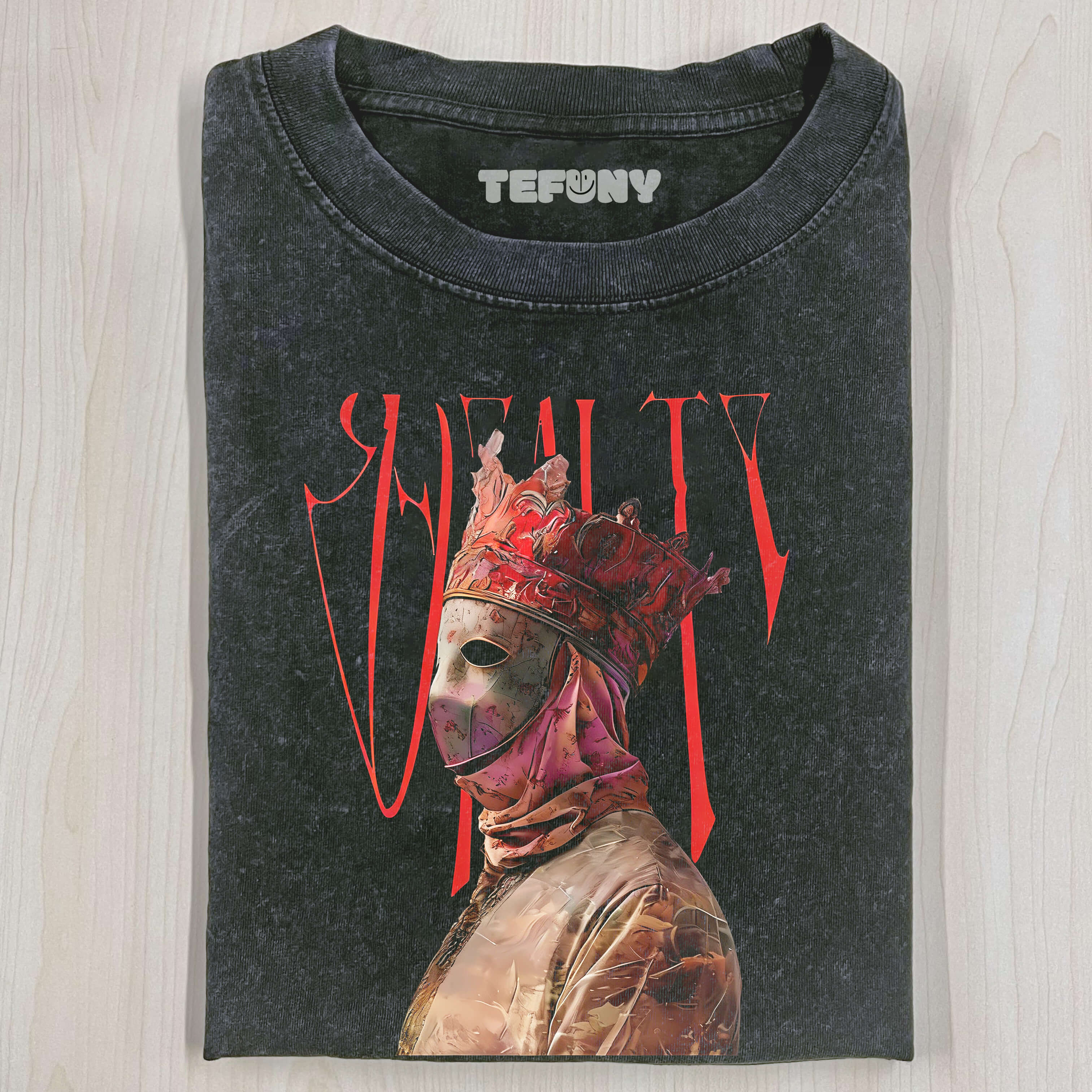 ROYALTY MASKED MONARCH ART POSTER T-SHIRT