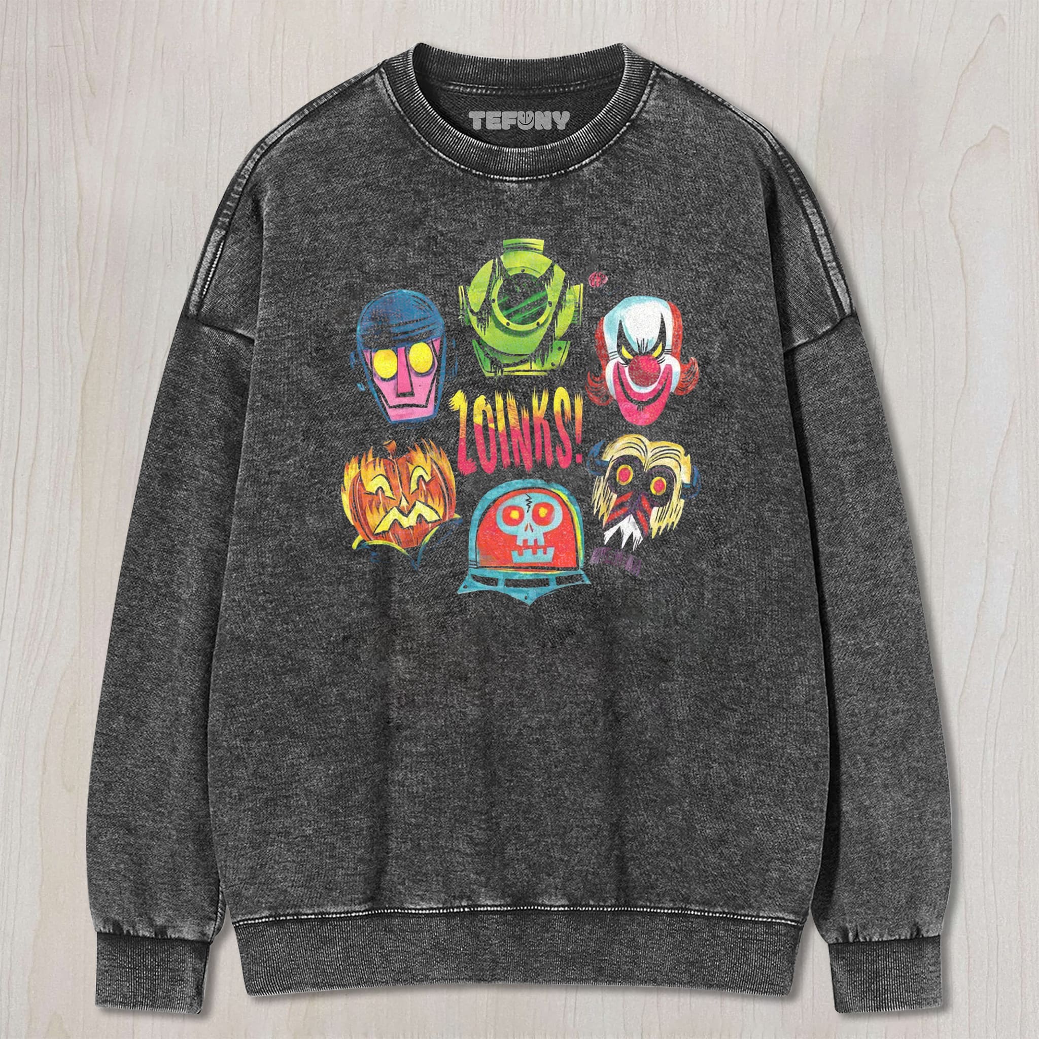 ZOINKS SCOOBY-DOO VILLAIN MASKS UNISEX TEE, TANK TOP, LAYERED LS, SWEATSHIRT & HOODIE