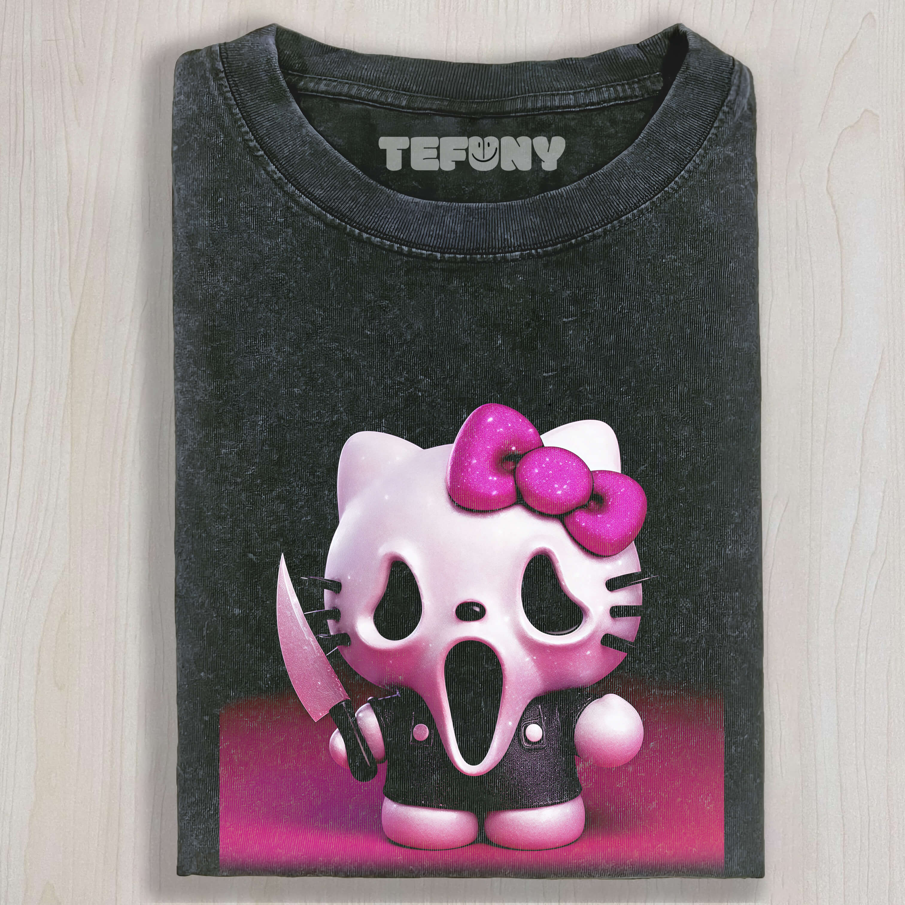 HELLO KITTY SCARY MASK T-SHIRT