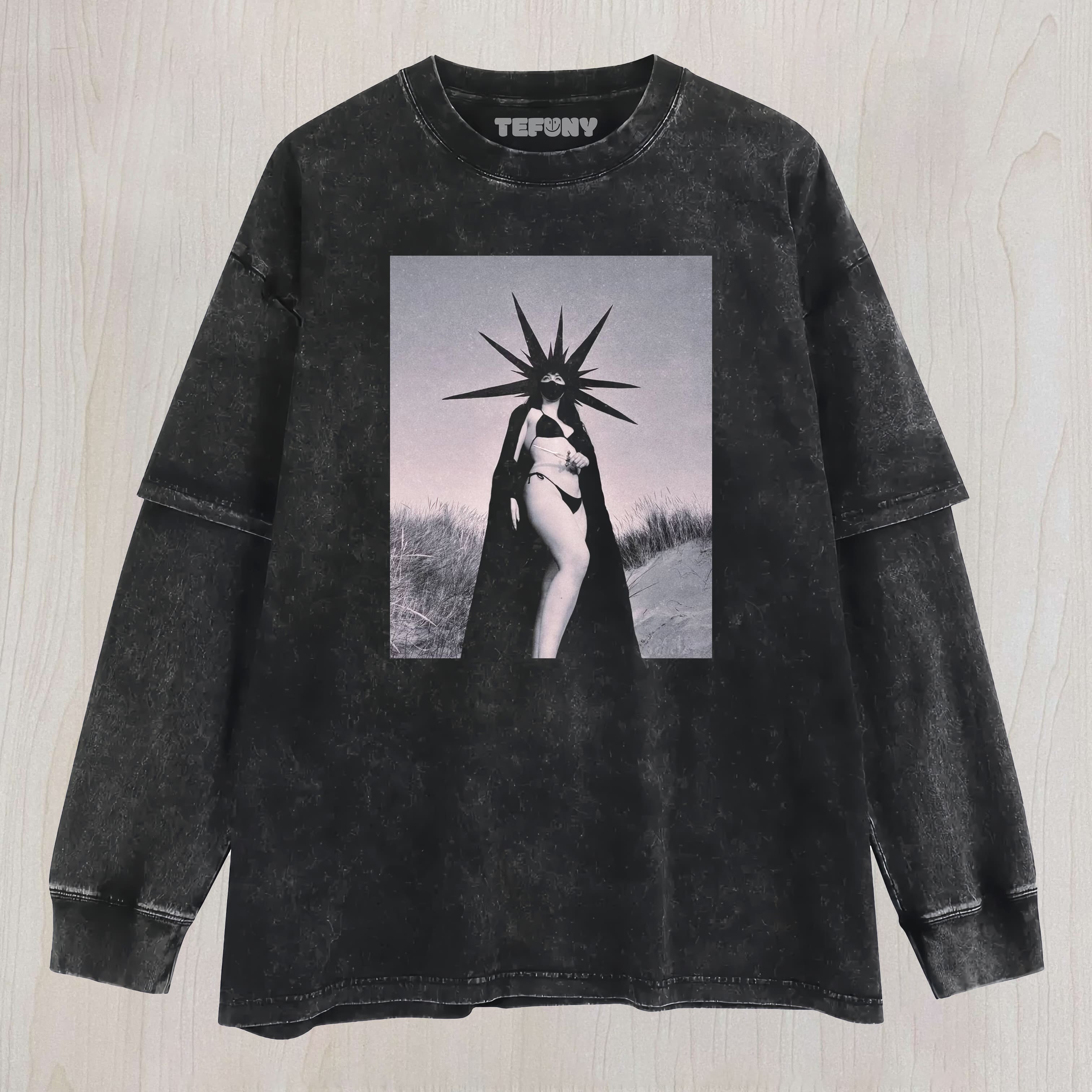 CROWN OF DARKNESS  LAYERED LONG SLEEVE