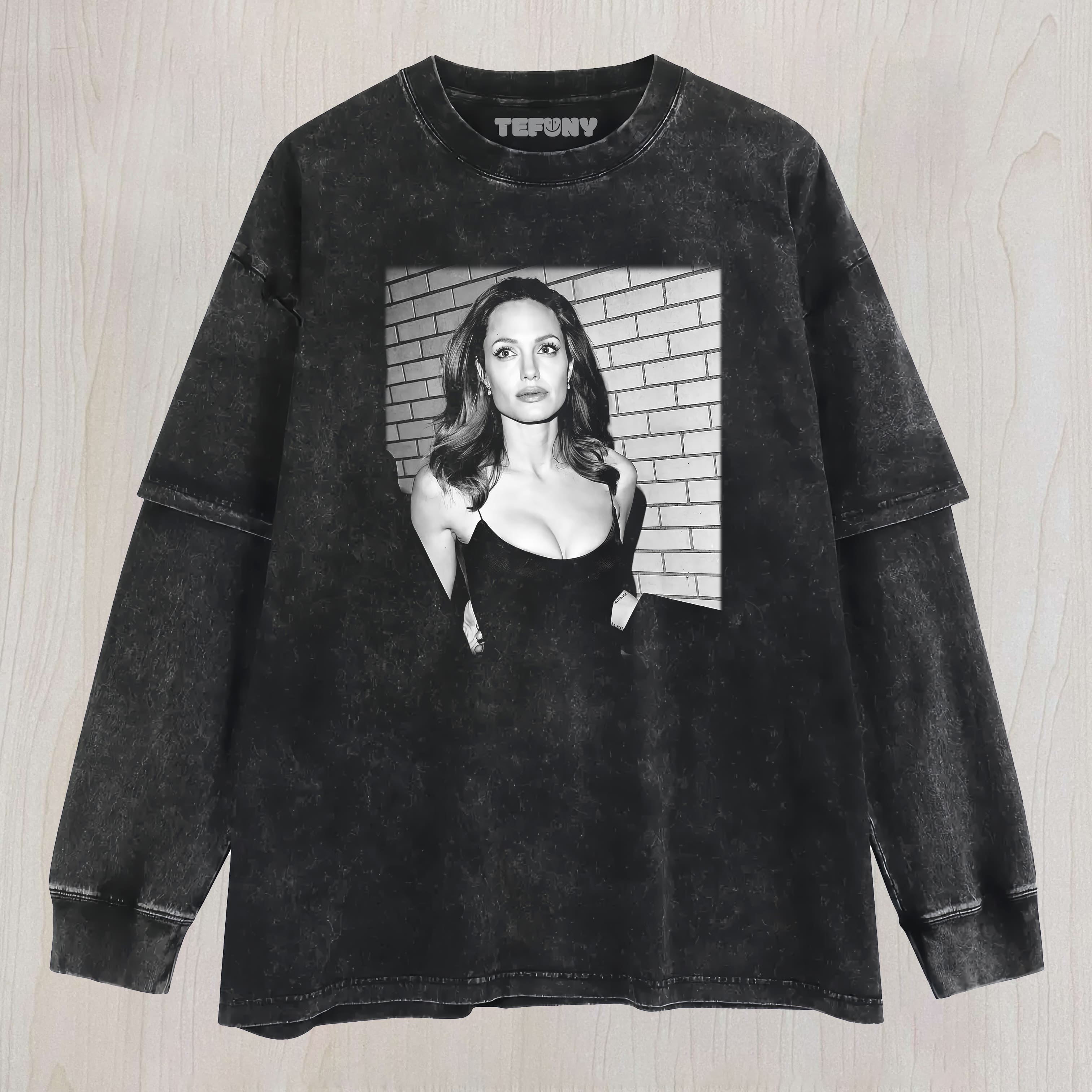 ANGELINA JOLIE N LAYERED LONG SLEEVE