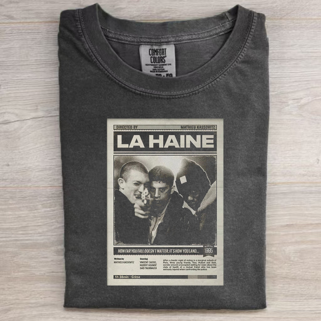 Retro La Haine Minimalist Poster T-shirt