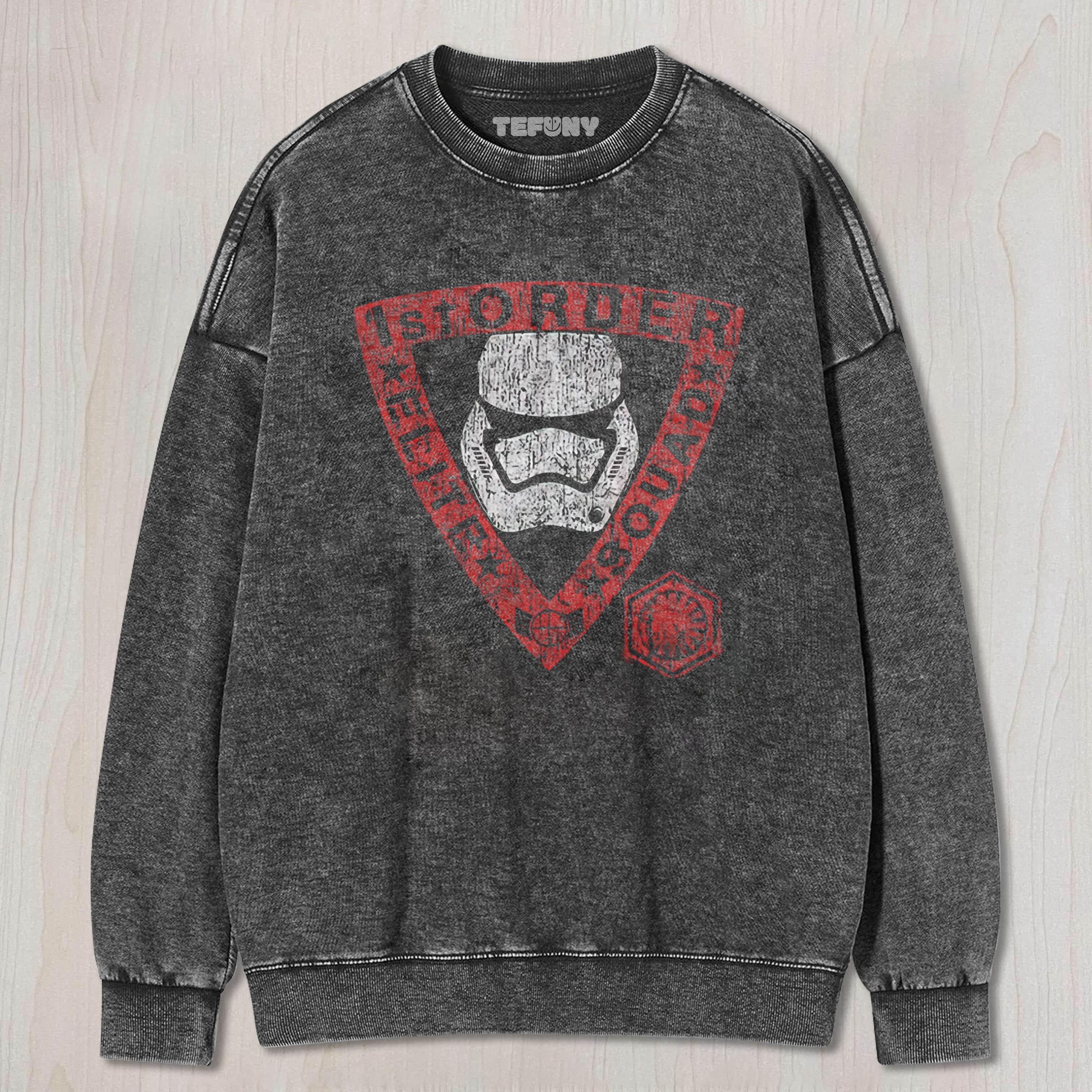 1ST ORDER ELITE SQUAD STORMTROOPER VINTAGE WASHED TEE & SWEAT & HOOD