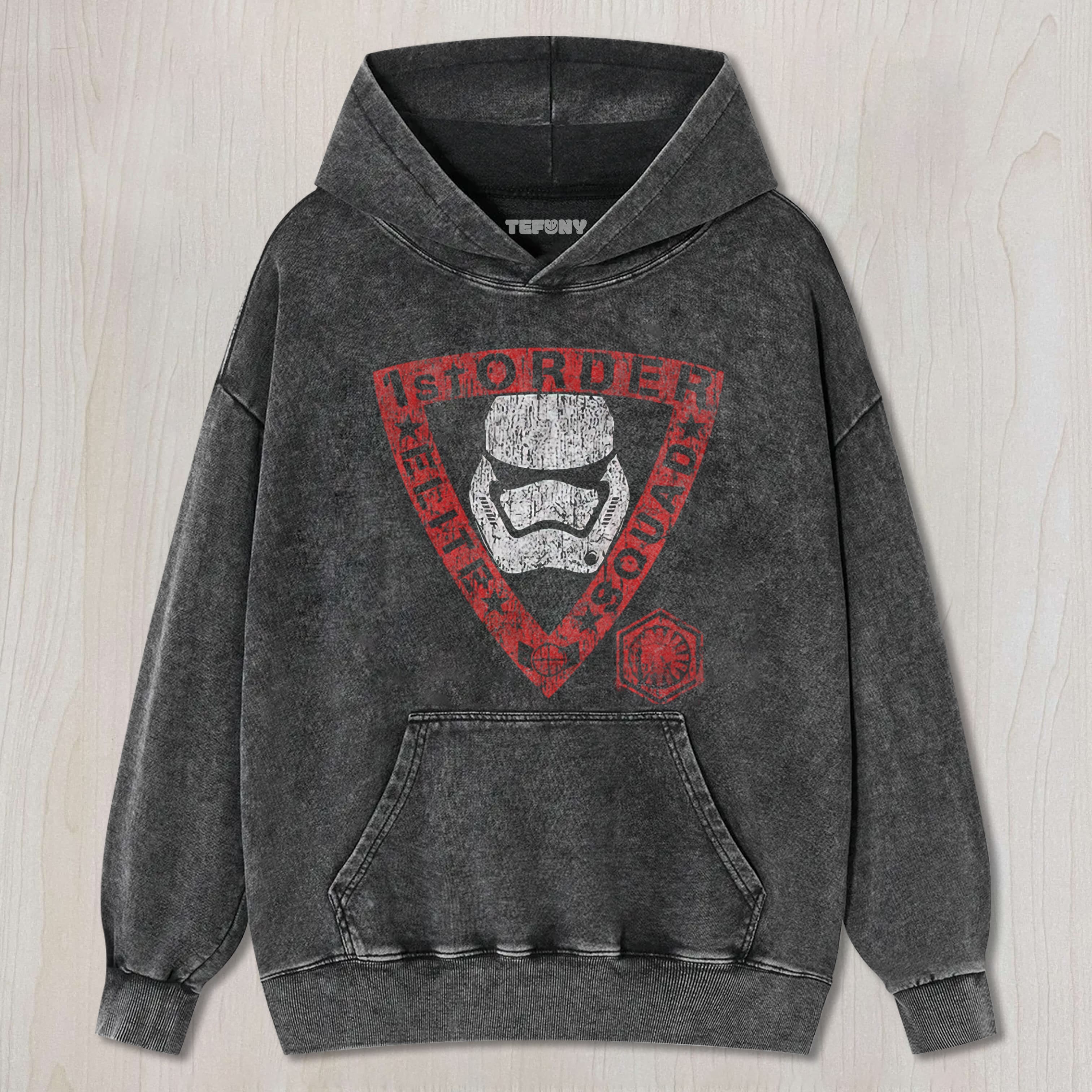 1ST ORDER ELITE SQUAD STORMTROOPER VINTAGE WASHED TEE & SWEAT & HOOD