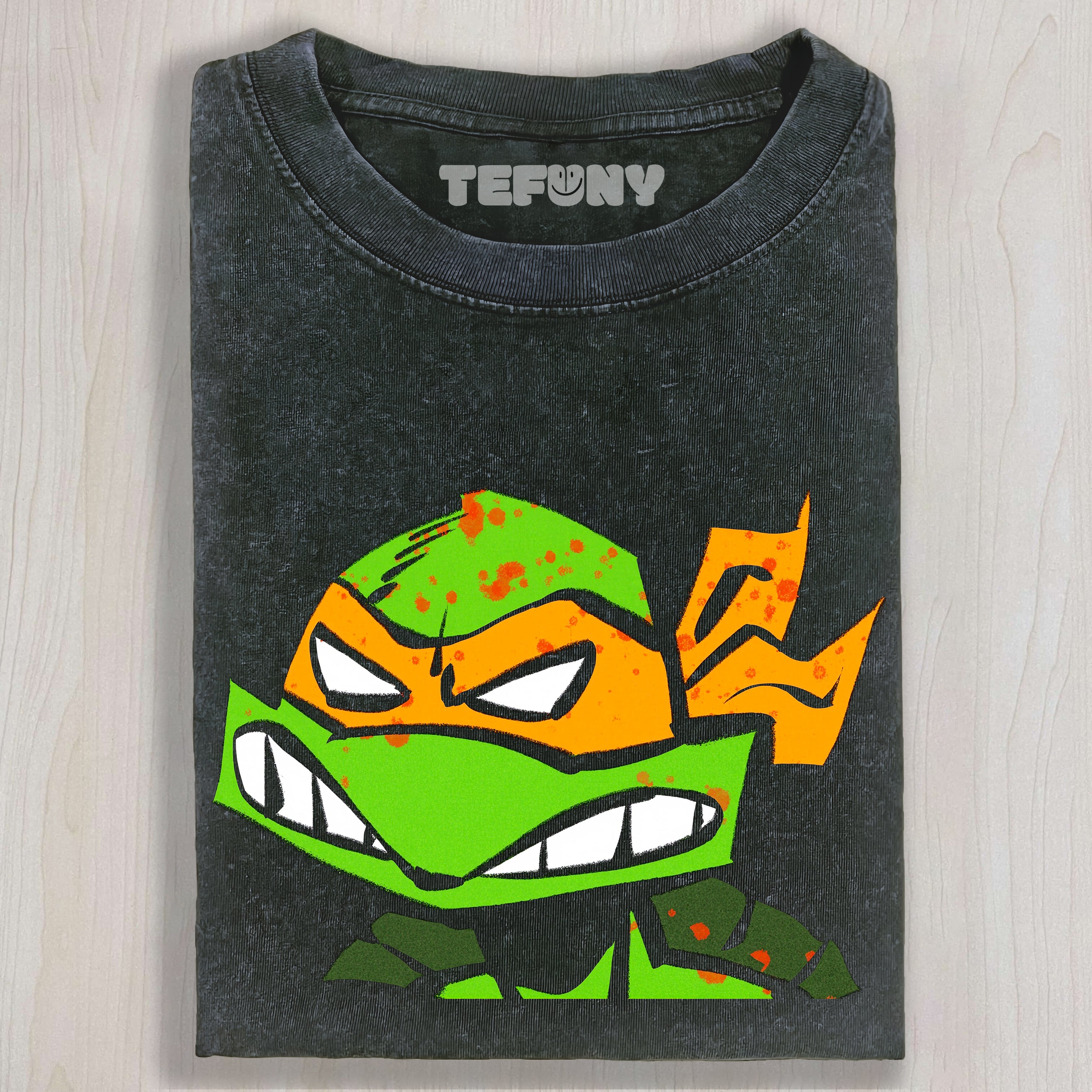 TEENAGE MUTANT NINJA TURTLES ANGRY FACE VINTAGE UNISEX TEE, TANK TOP, LAYERED LS, SWEATSHIRT & HOODIE